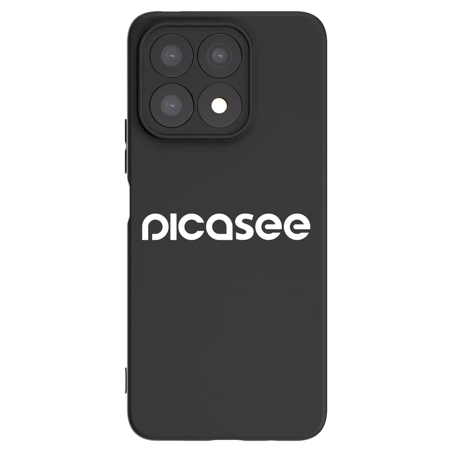 Picasee silikonowe czarne etui na Honor X8a - Picasee - new logo - white