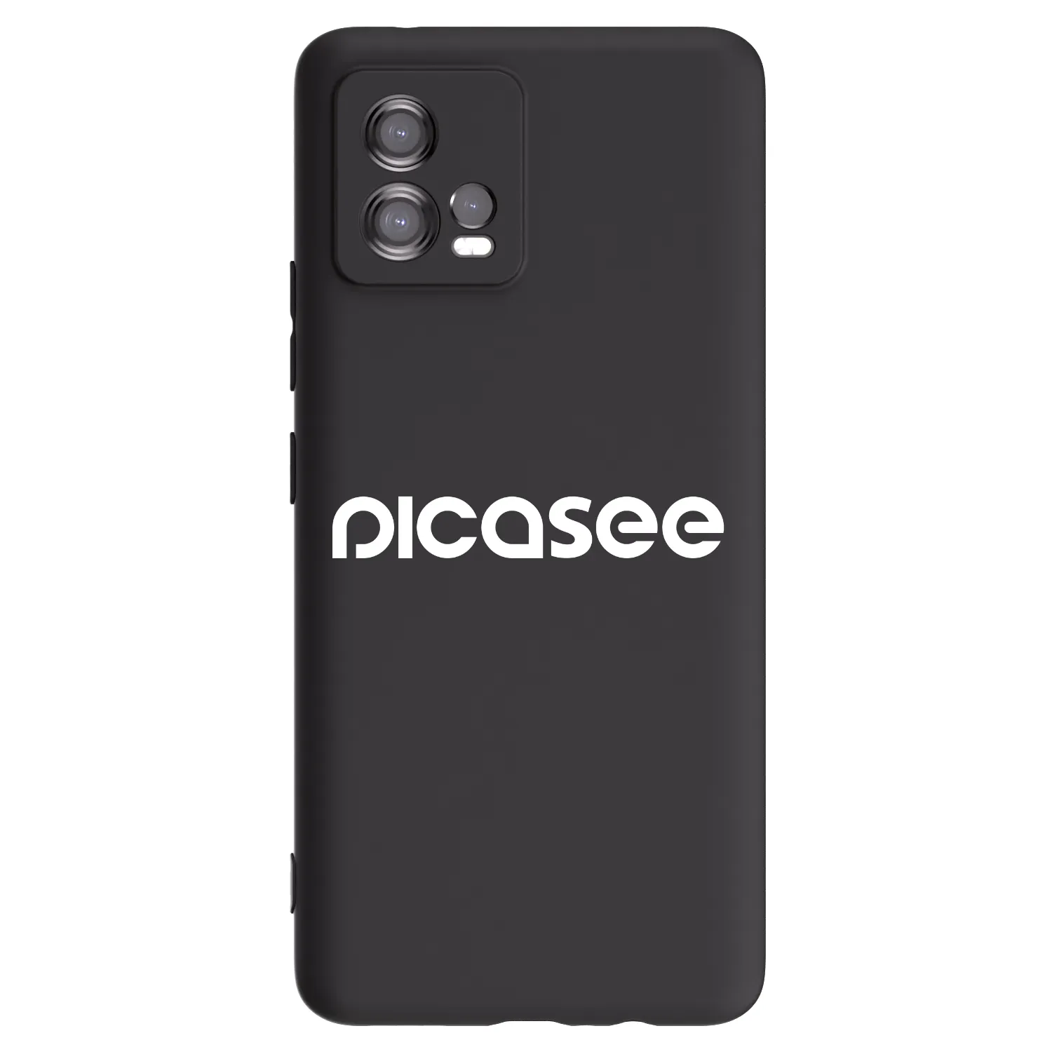 Picasee silikonowe czarne etui na Motorola Moto G72 - Picasee - new logo - white