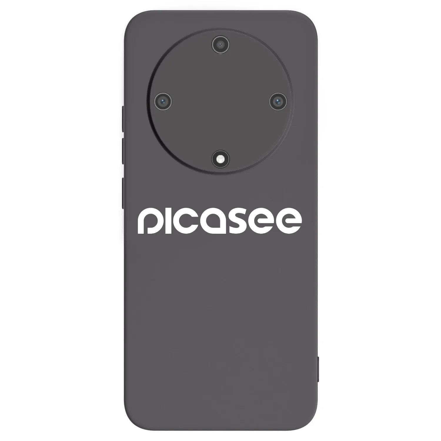 Picasee silikonowe czarne etui na Honor Magic5 Lite 5G - Picasee - new logo - white