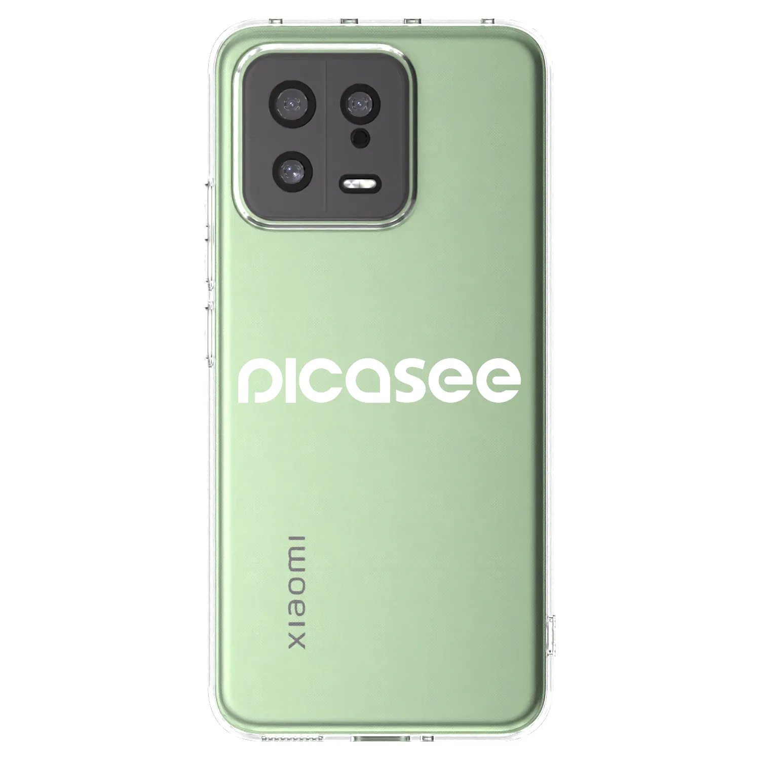 Picasee silikonowe przeźroczyste etui na Xiaomi 13 - Picasee - new logo - white