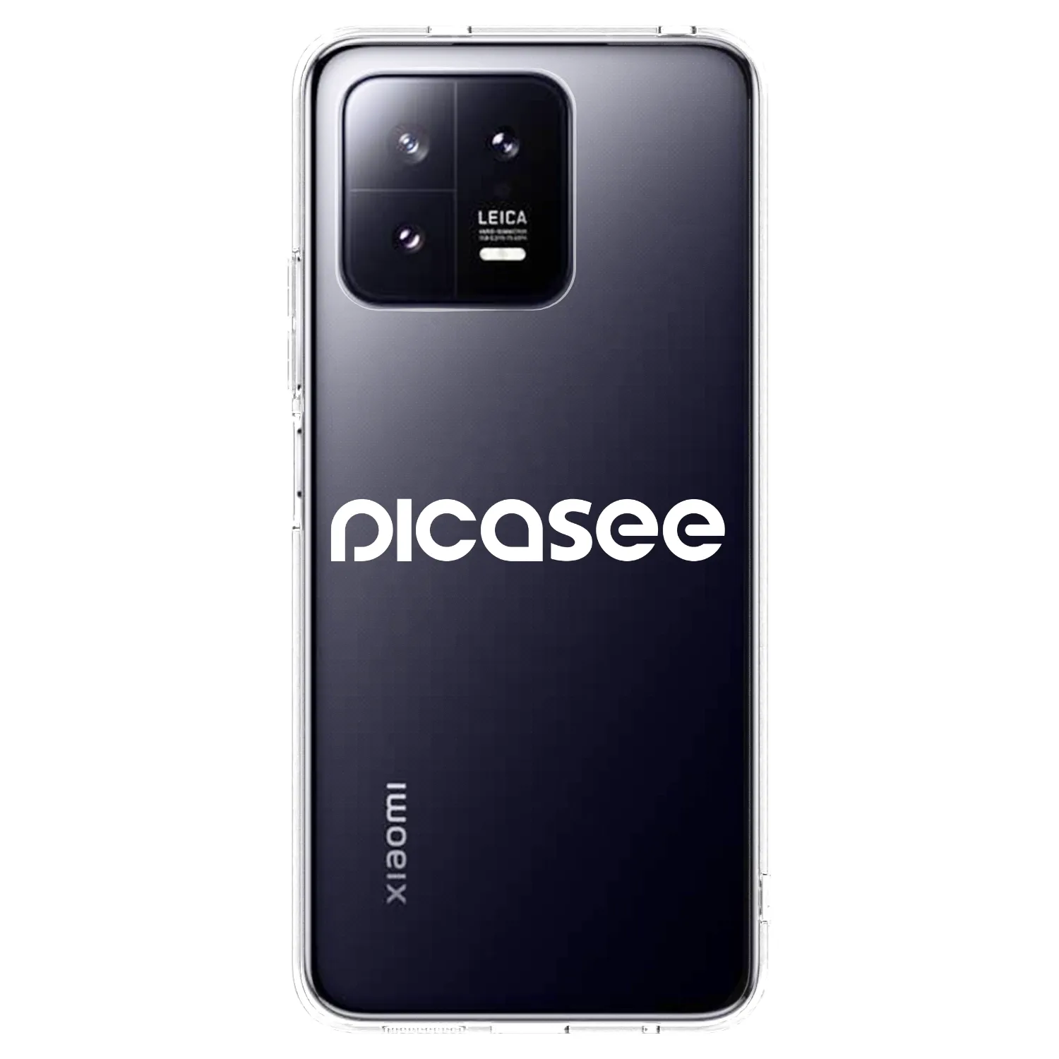 Picasee silikonowe przeźroczyste etui na Xiaomi 13 Pro - Picasee - new logo - white