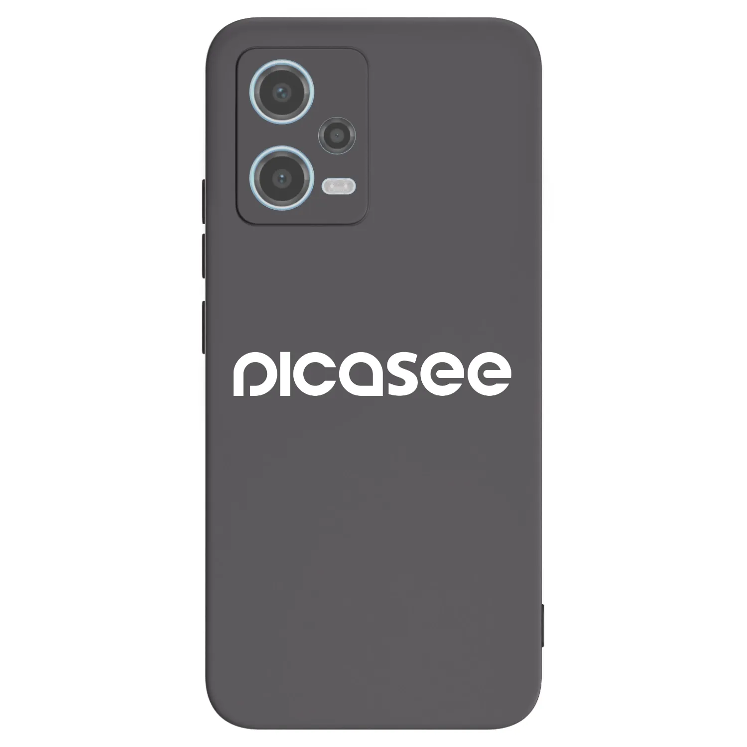 Picasee silikonowe czarne etui na Xiaomi Redmi Note 12 5G - Picasee - new logo - white