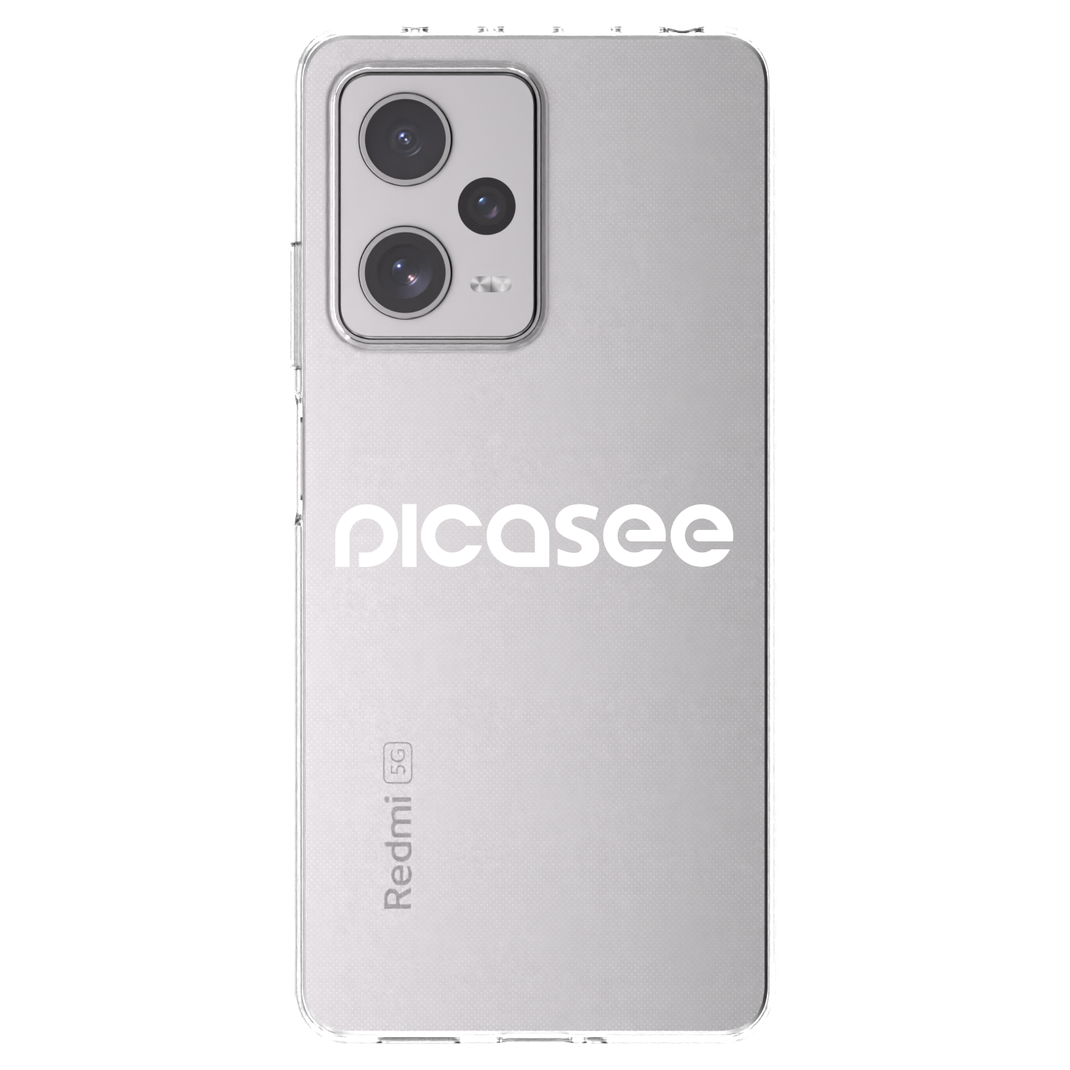 Picasee silikonowe przeźroczyste etui na Xiaomi Redmi Note 12 Pro+ 5G - Picasee - new logo - white