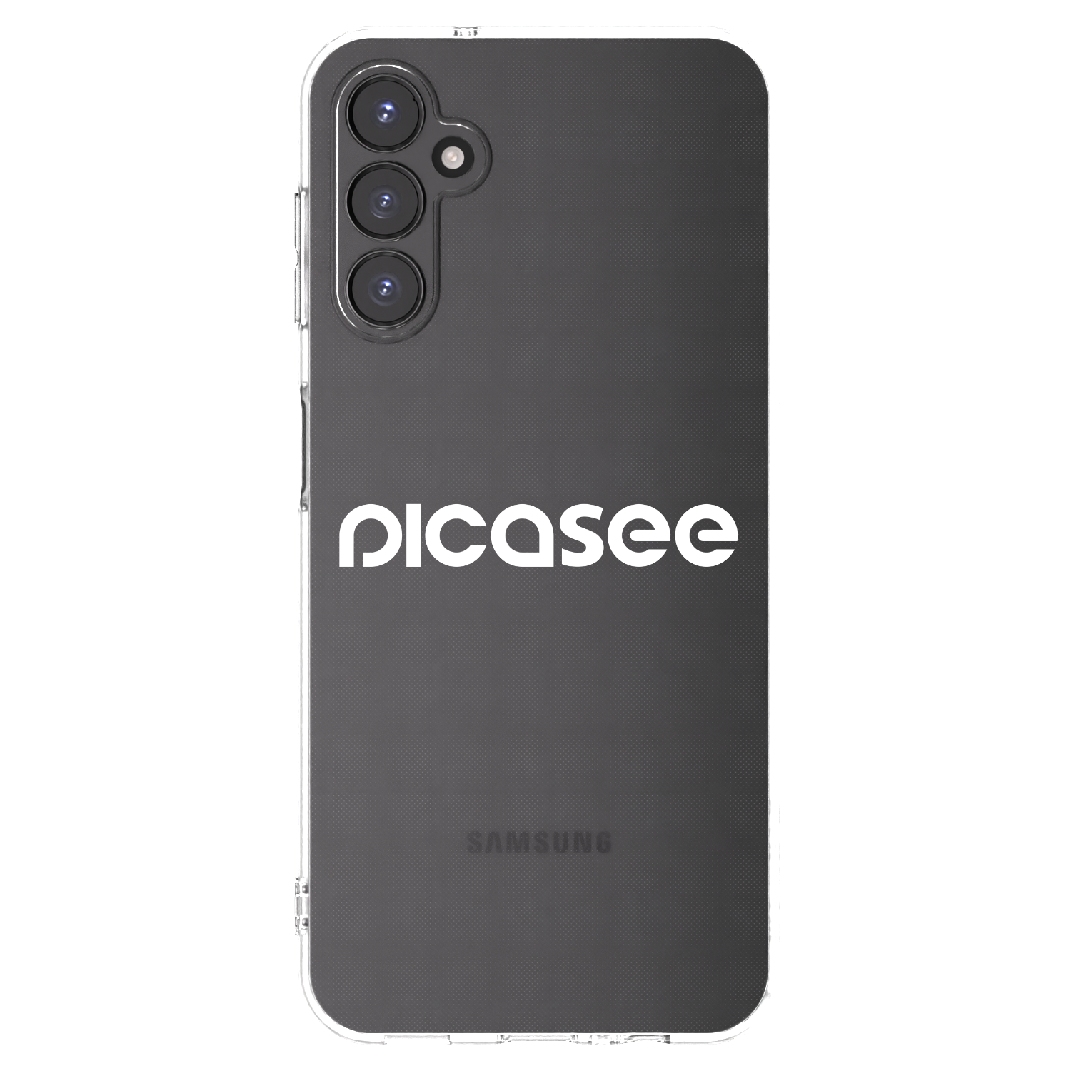 Picasee silikonowe przeźroczyste etui na Samsung Galaxy A14 4G A145R - Picasee - new logo - white