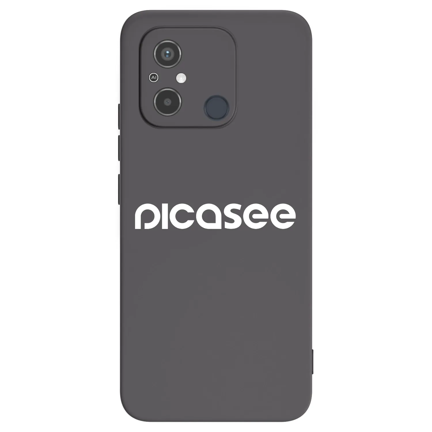 Picasee silikonowe czarne etui na Xiaomi Redmi 12C - Picasee - new logo - white