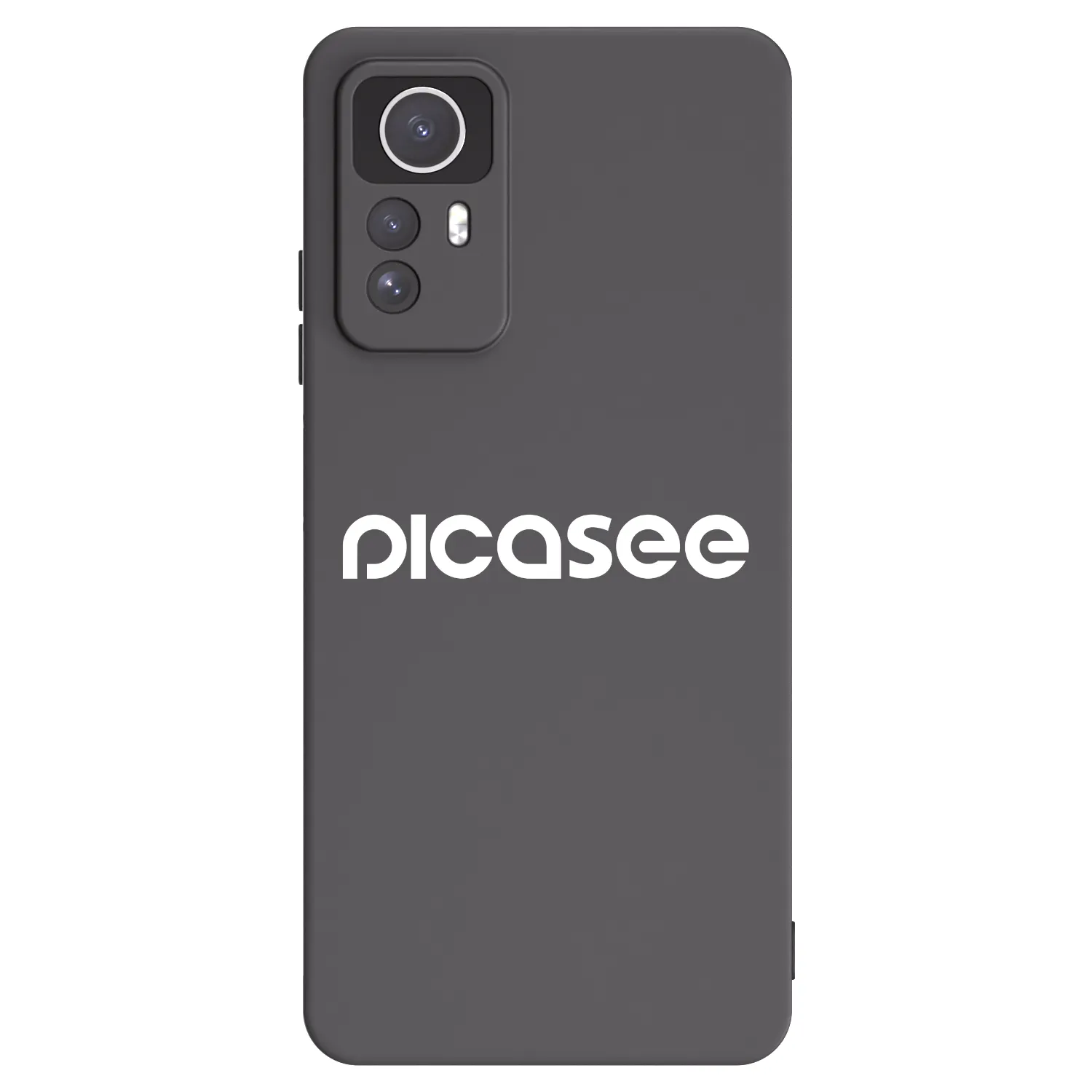 Picasee silikonowe czarne etui na Xiaomi Redmi Note 12S - Picasee - new logo - white