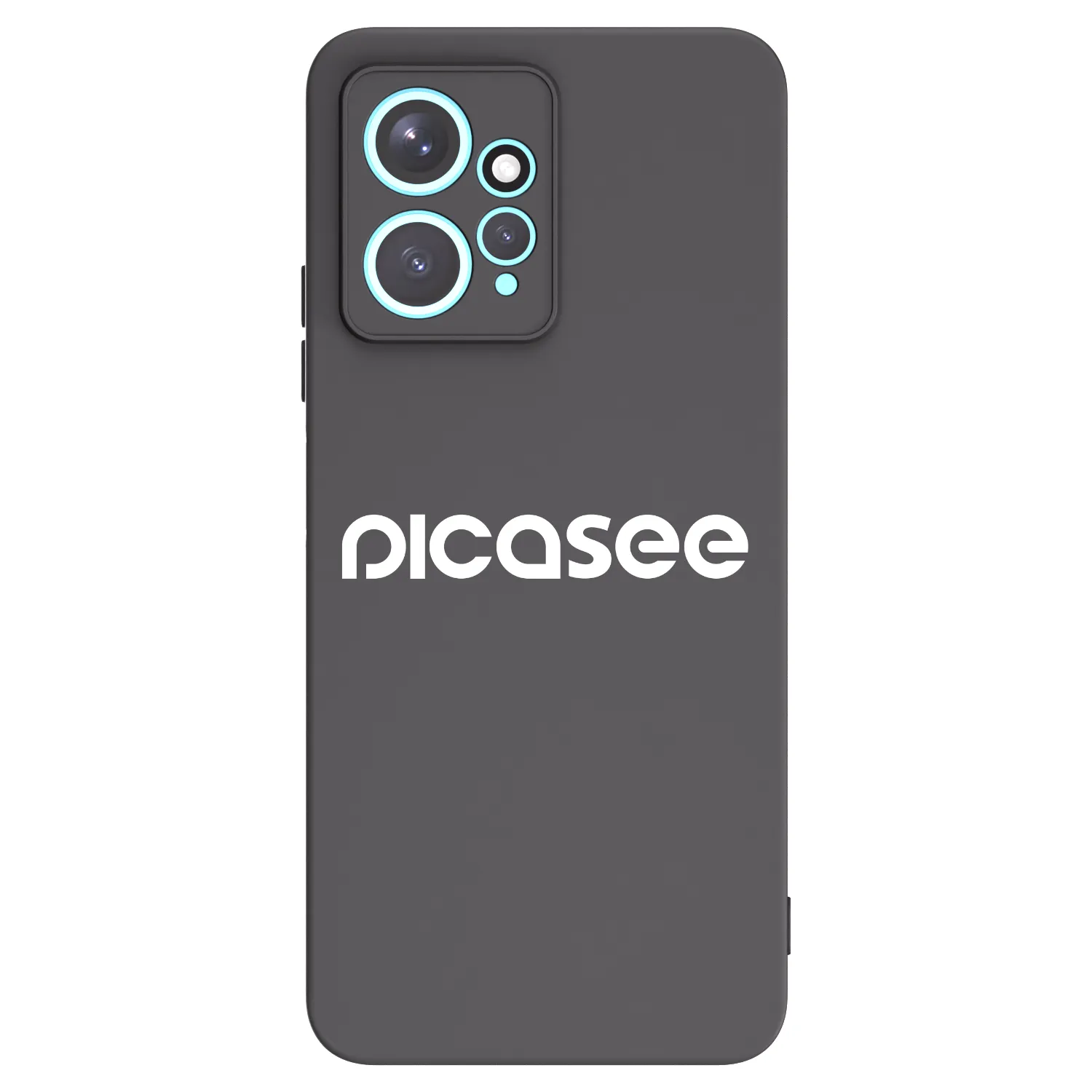 Picasee silikonowe czarne etui na Xiaomi Redmi Note 12 4G - Picasee - new logo - white
