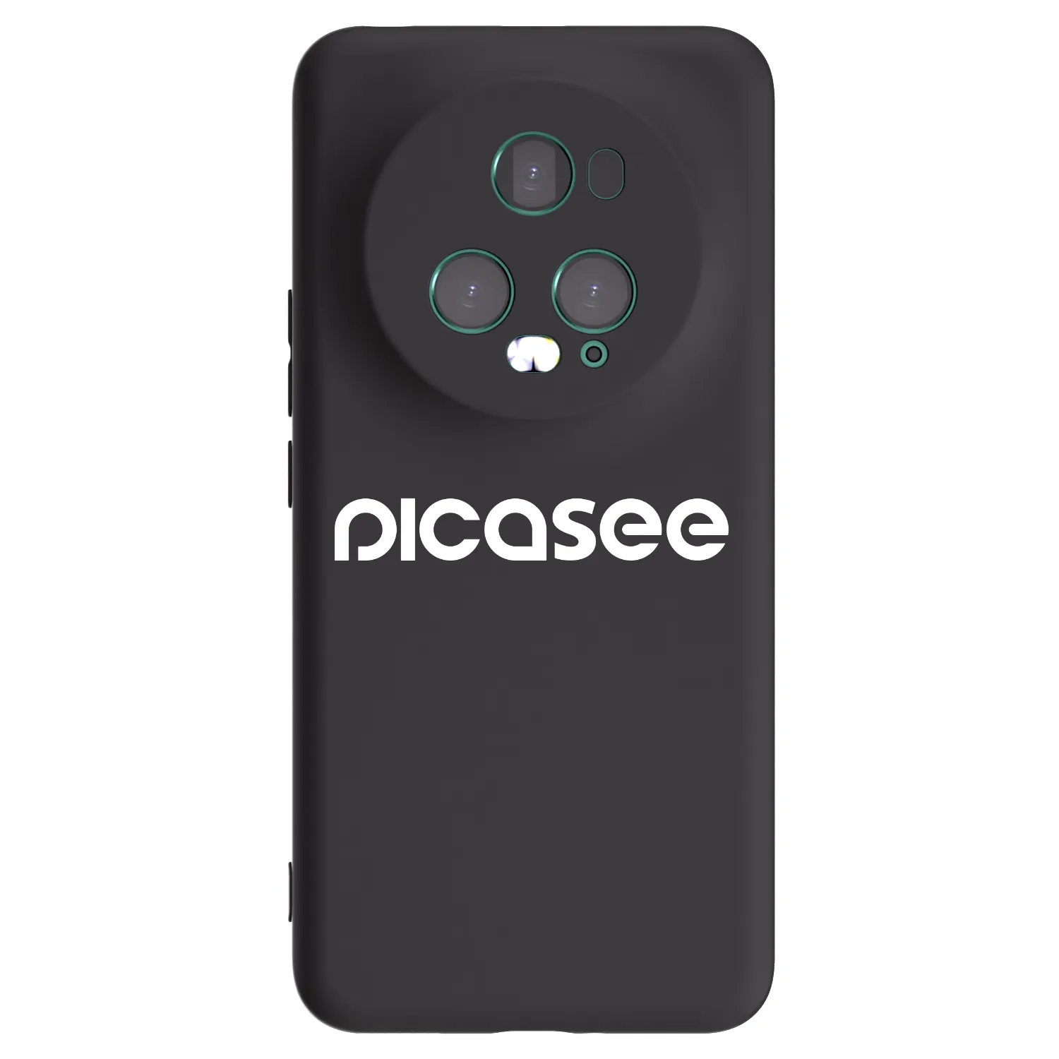 Picasee silikonowe czarne etui na Honor Magic5 Pro - Picasee - new logo - white