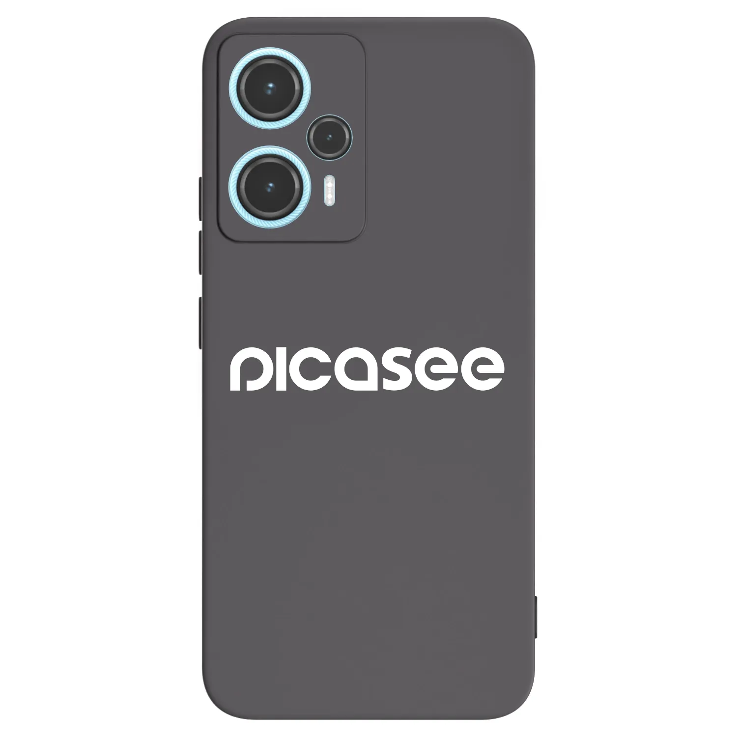 Picasee silikonowe czarne etui na Xiaomi Poco F5 - Picasee - new logo - white