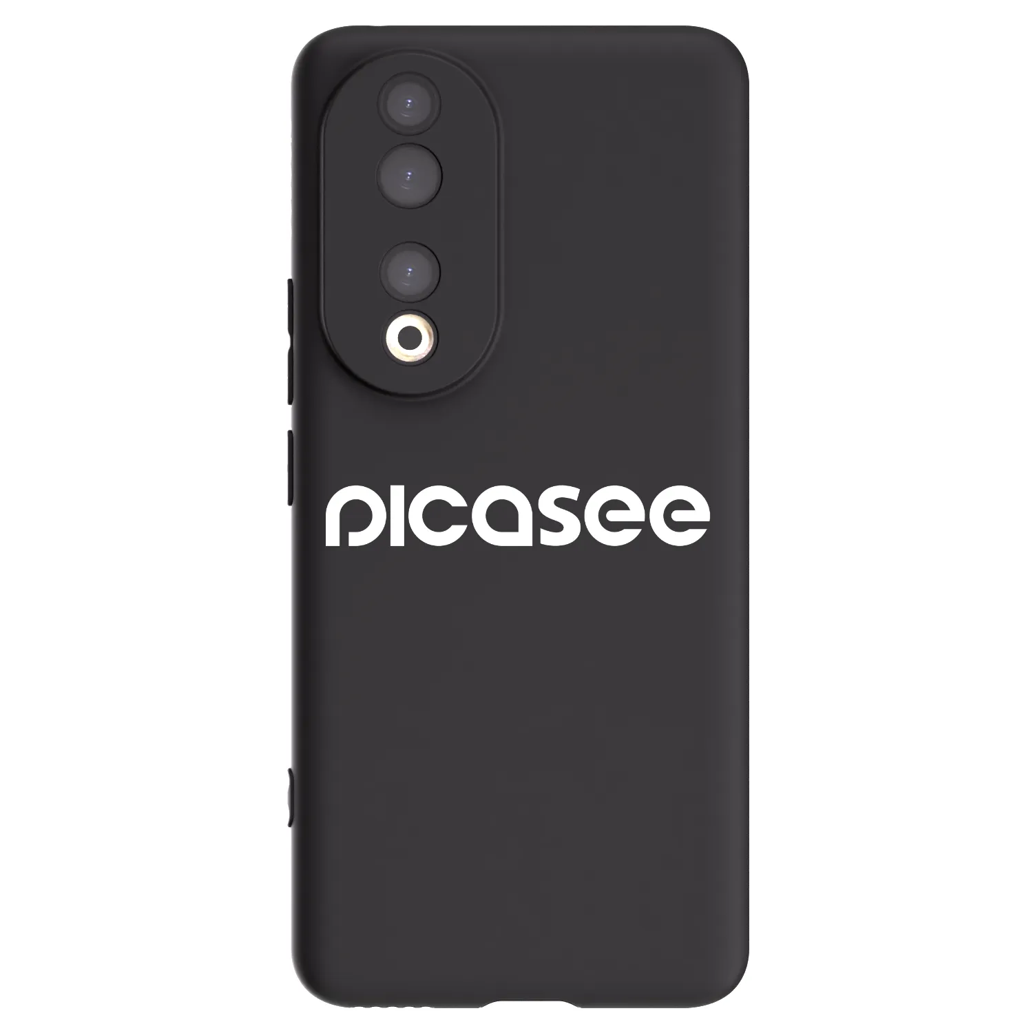 Picasee silikonowe czarne etui na Honor 90 5G - Picasee - new logo - white