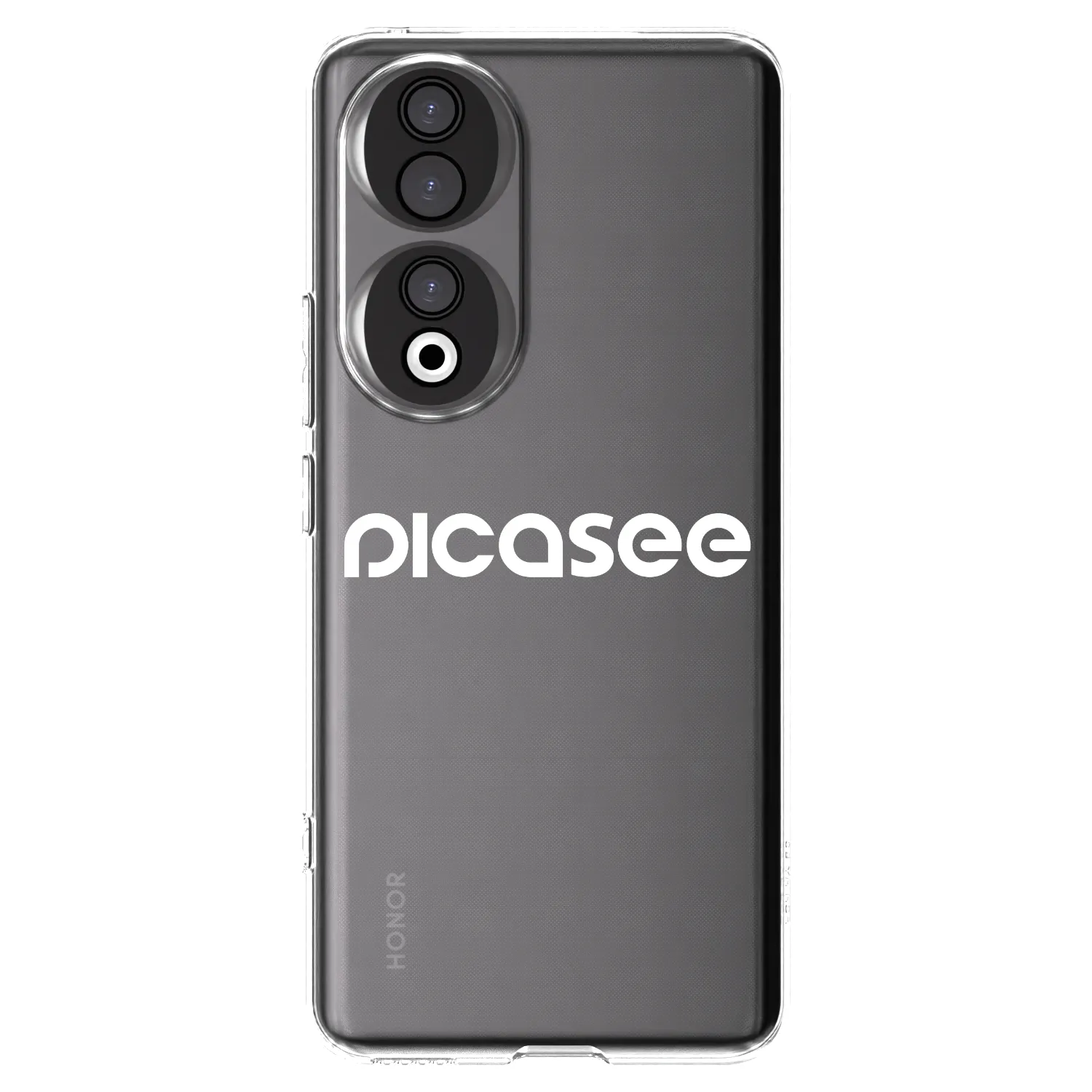 Picasee silikonowe przeźroczyste etui na Honor 90 5G - Picasee - new logo - white