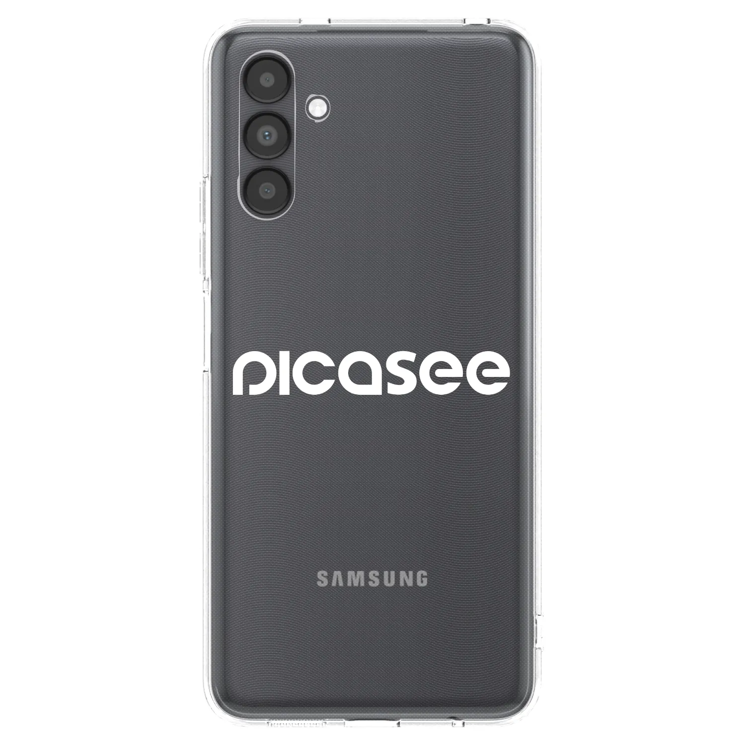 Picasee silikonowe przeźroczyste etui na Samsung Galaxy A04s A047F - Picasee - new logo - white