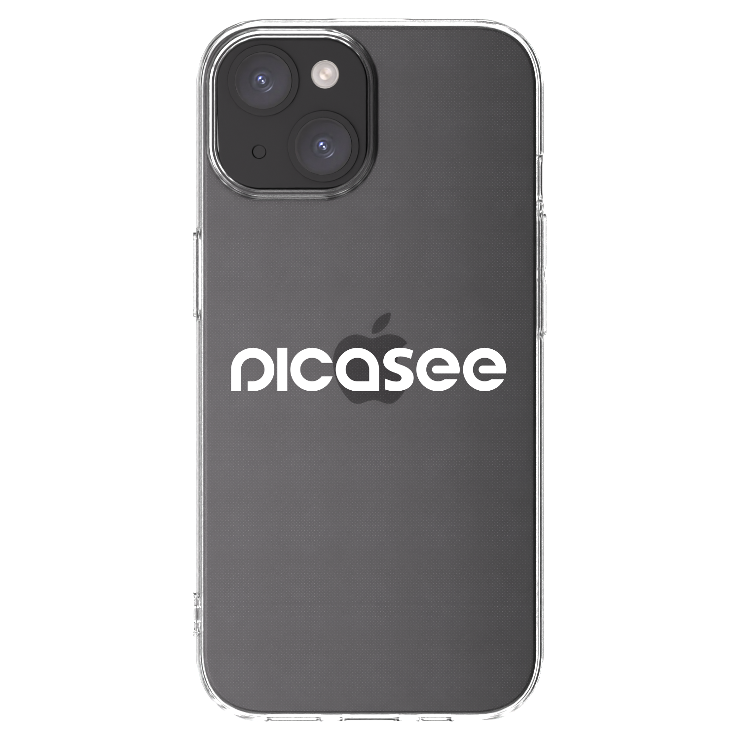 Picasee silikonowe przeźroczyste etui na Apple iPhone 15 - Picasee - new logo - white