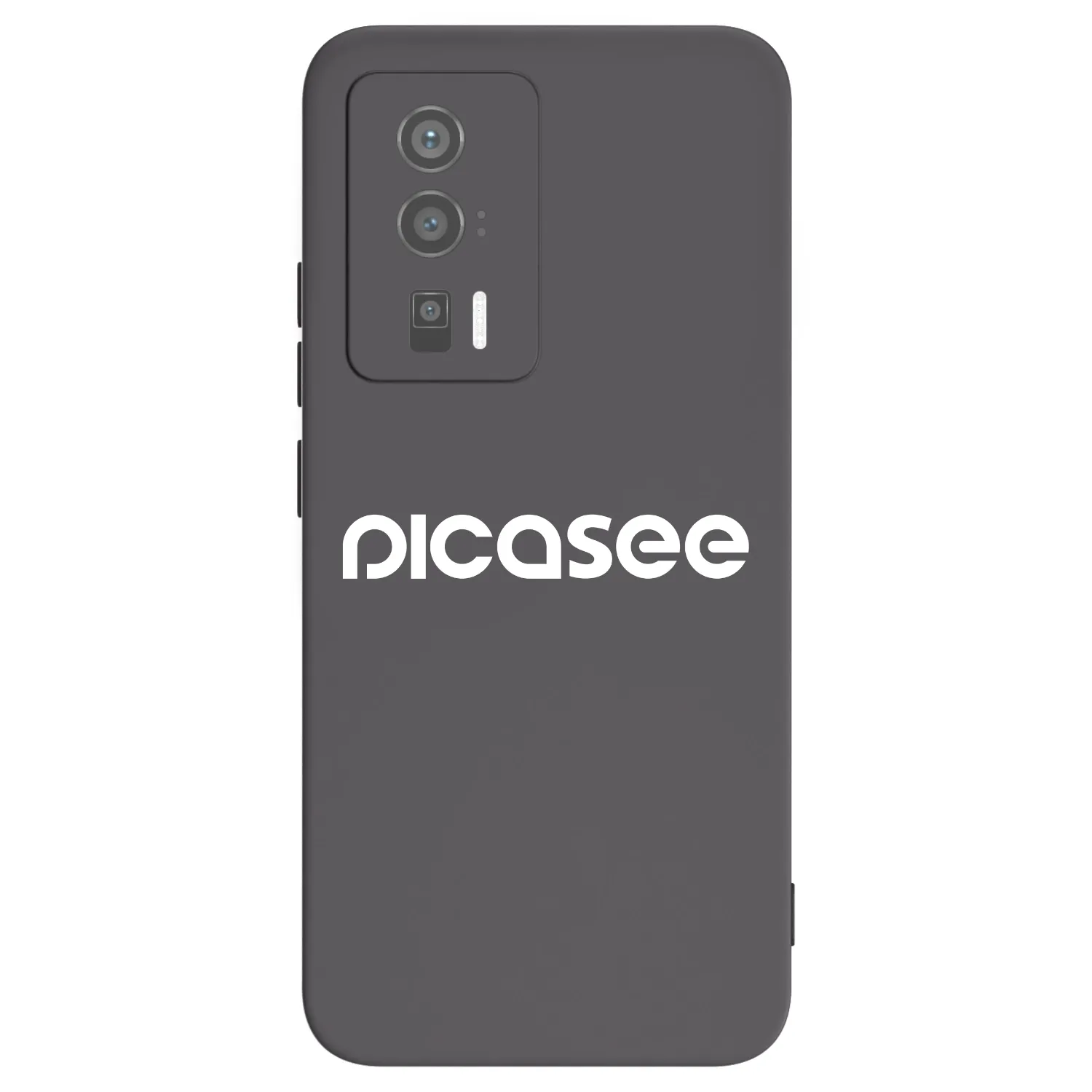Picasee silikonowe czarne etui na Xiaomi Poco F5 Pro 5G - Picasee - new logo - white