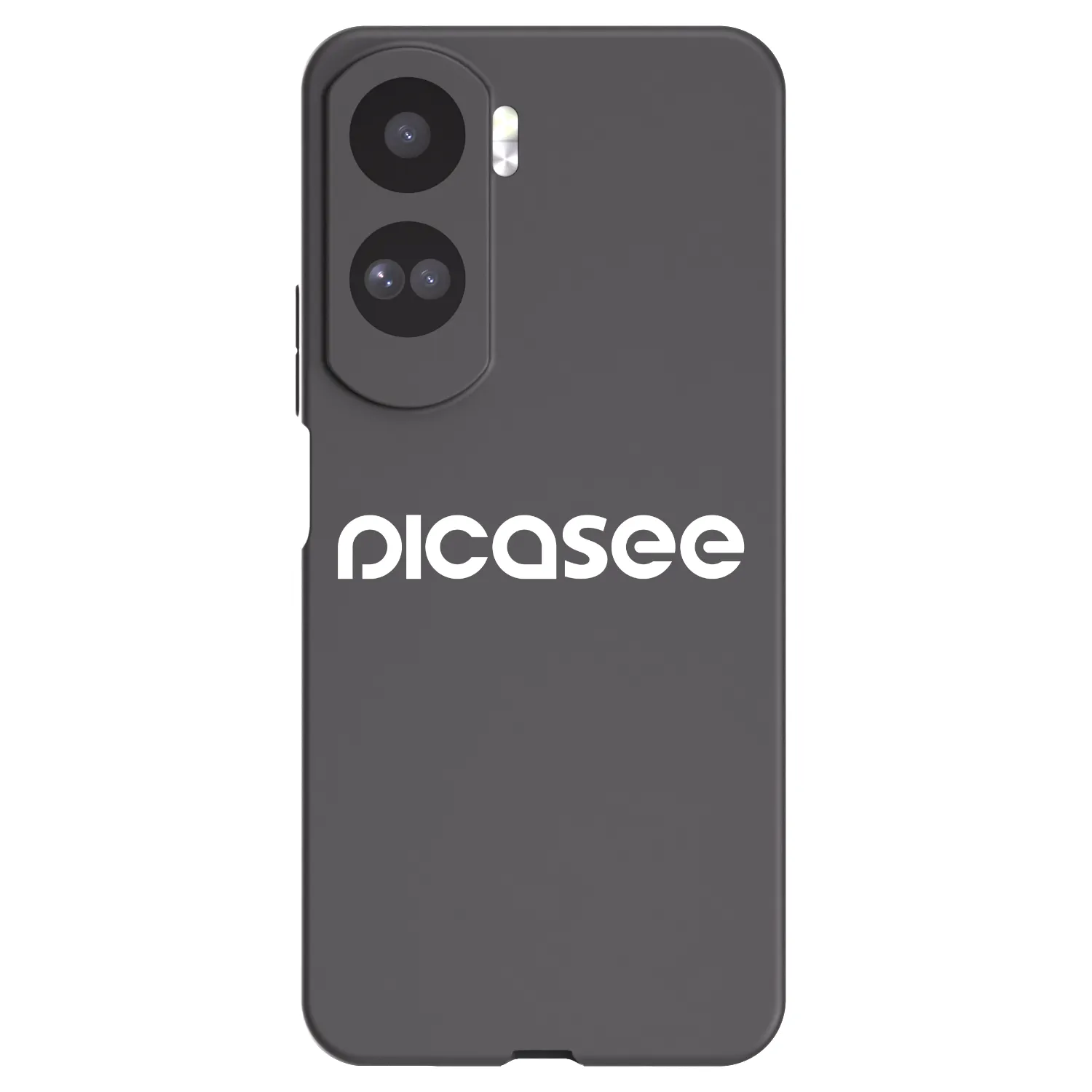 Picasee silikonowe czarne etui na Honor 90 Lite 5G - Picasee - new logo - white