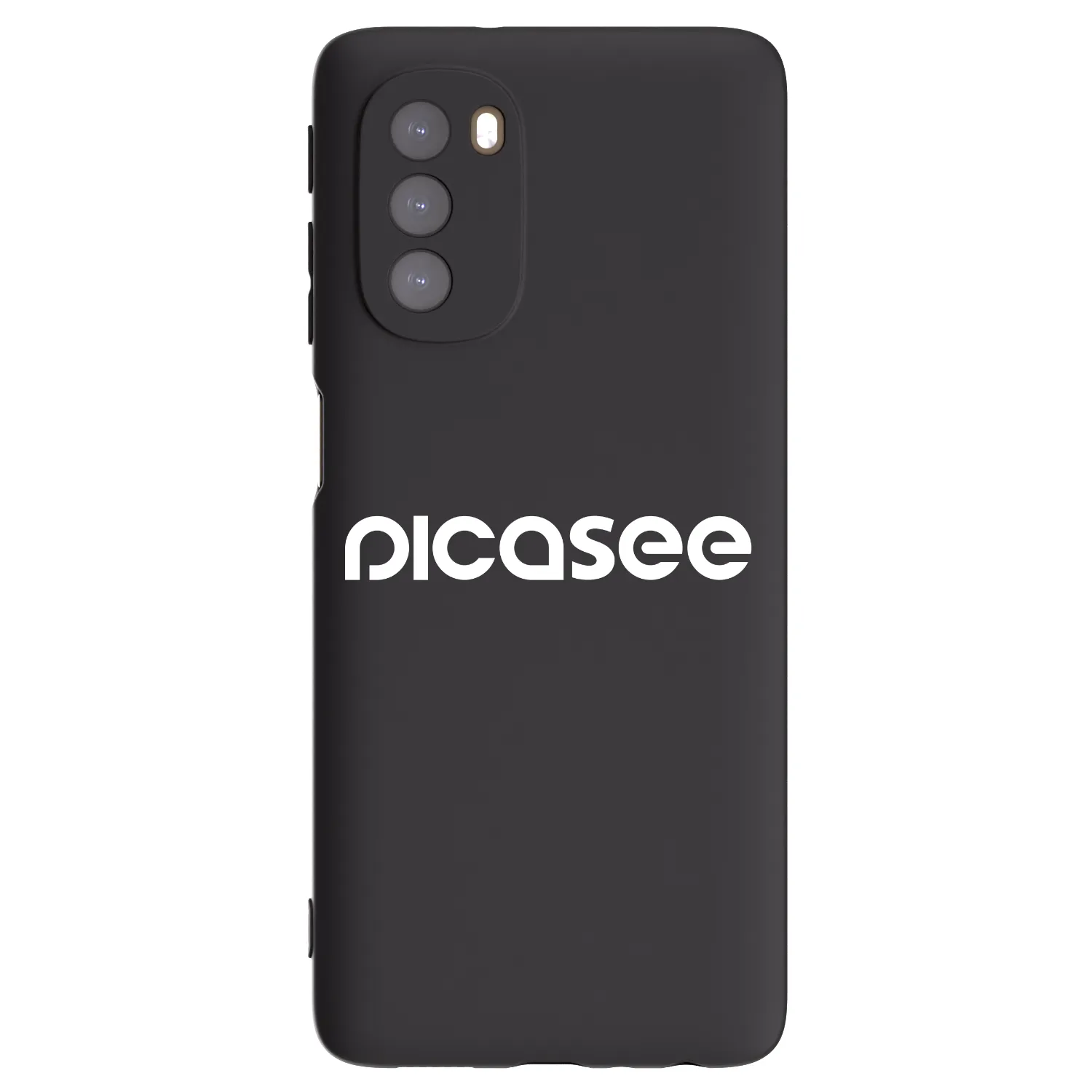 Picasee silikonowe czarne etui na Motorola Moto G51 - Picasee - new logo - white