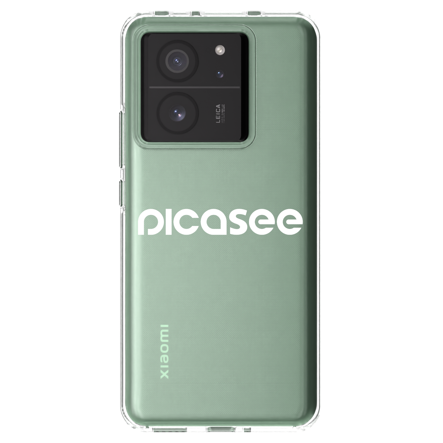 Picasee silikonowe przeźroczyste etui na Xiaomi 13T - Picasee - new logo - white