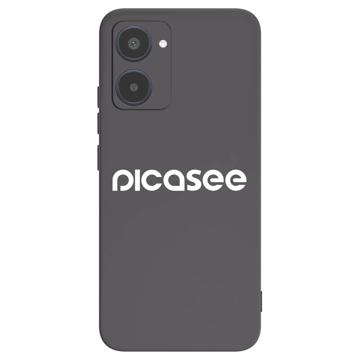 Picasee silikonowe czarne etui na Realme 10 4G - Picasee - new logo - white