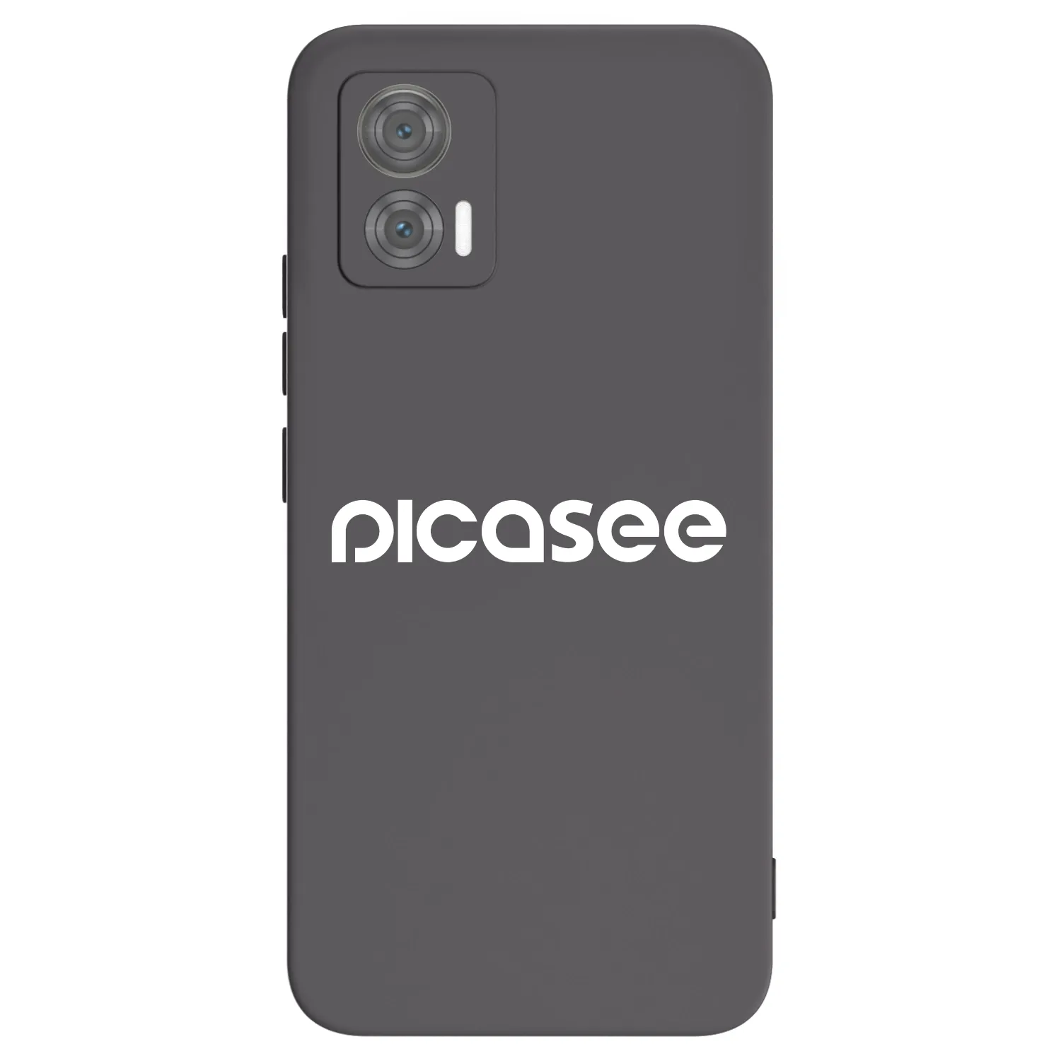 Picasee silikonowe czarne etui na Motorola Edge 30 Neo - Picasee - new logo - white