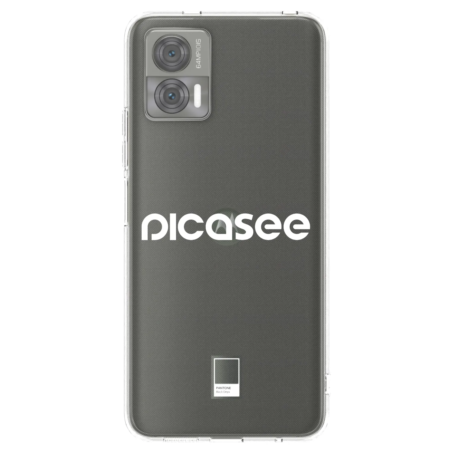 Picasee silikonowe przeźroczyste etui na Motorola Edge 30 Neo - Picasee - new logo - white