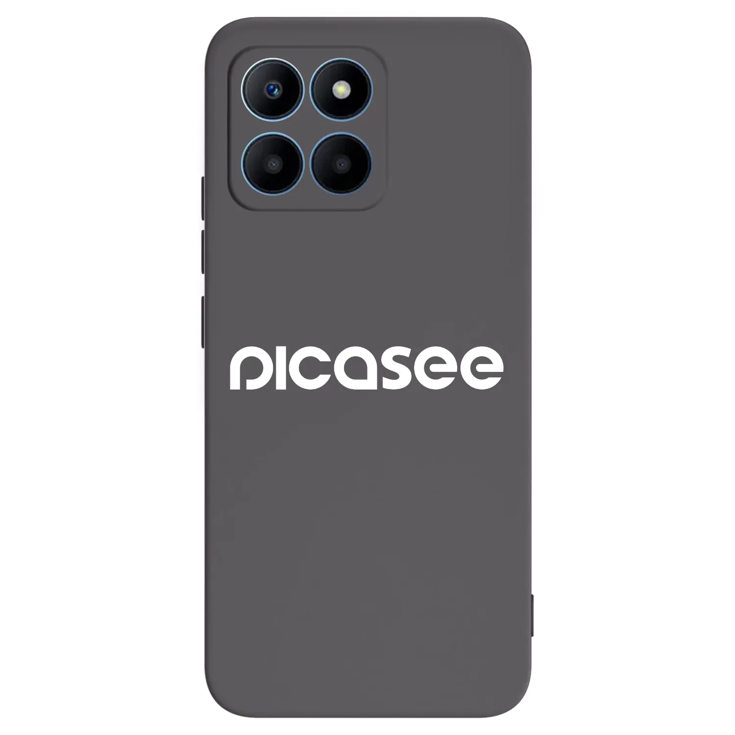 Picasee silikonowe czarne etui na Honor 70 Lite - Picasee - new logo - white