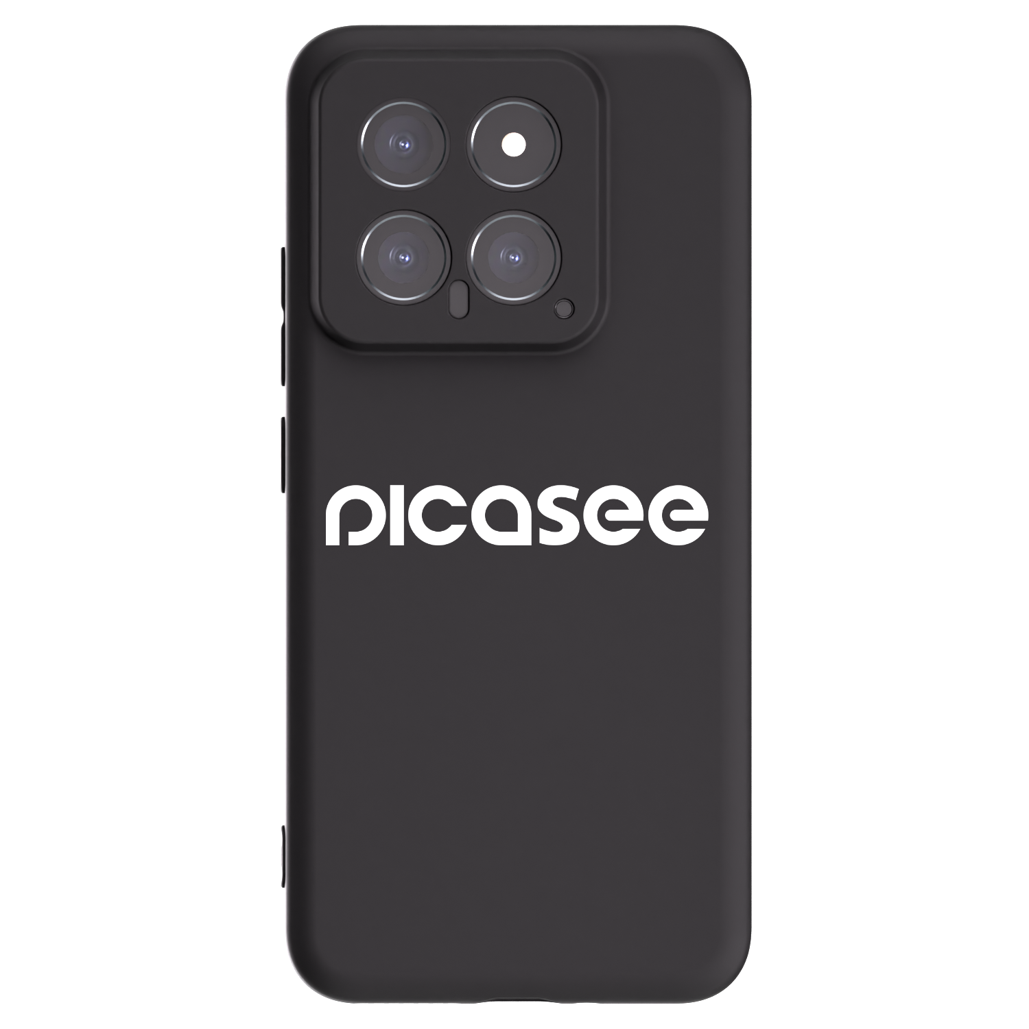Picasee silikonowe czarne etui na Xiaomi 14 - Picasee - new logo - white