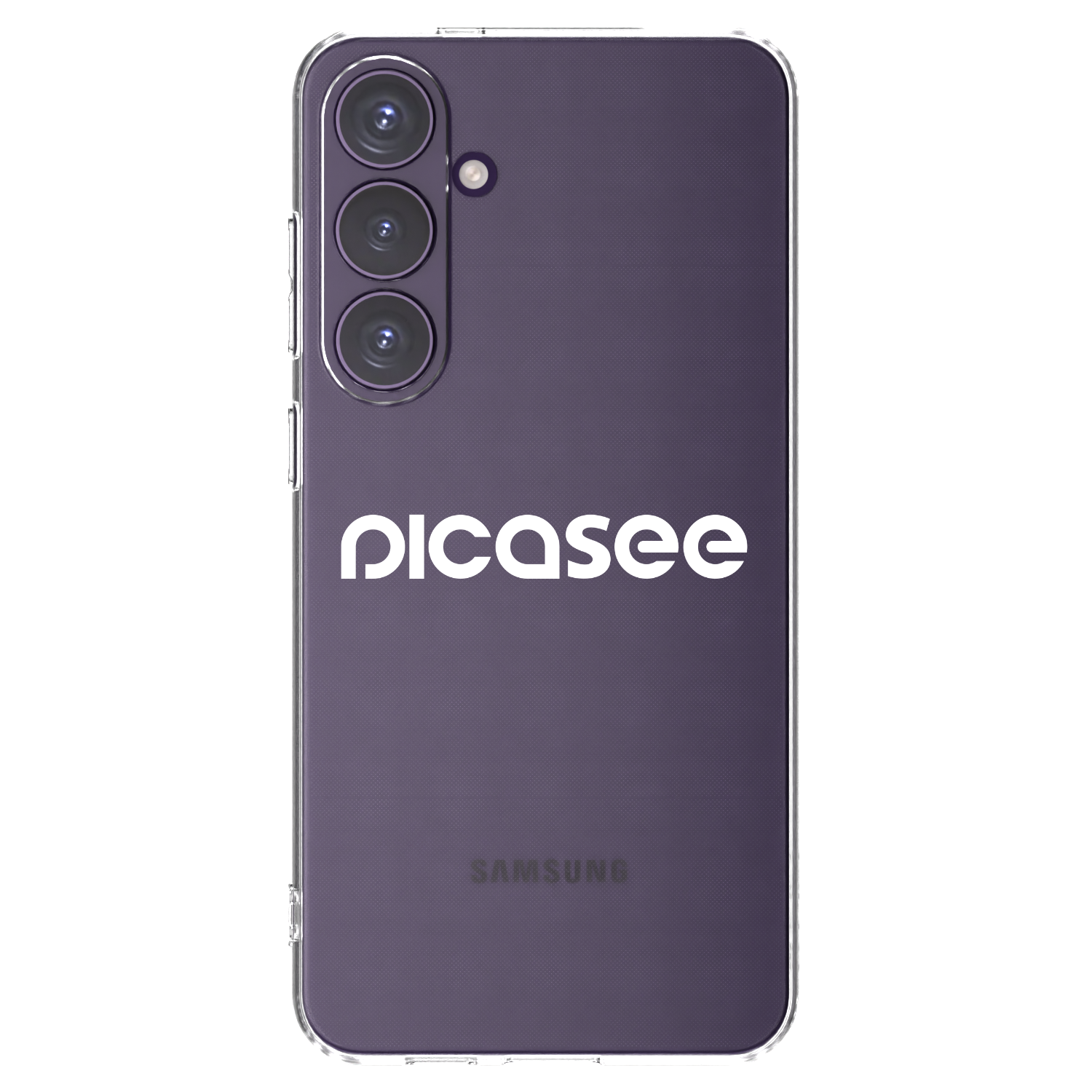 Picasee silikonowe przeźroczyste etui na Samsung Galaxy S24+ S926B 5G - Picasee - new logo - white