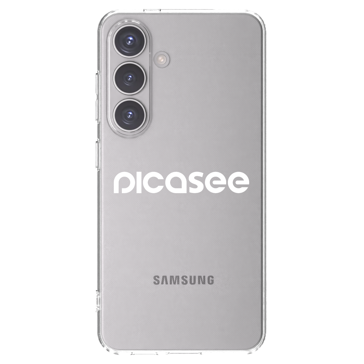 Picasee silikonowe przeźroczyste etui na Samsung Galaxy S24 S921B 5G - Picasee - new logo - white