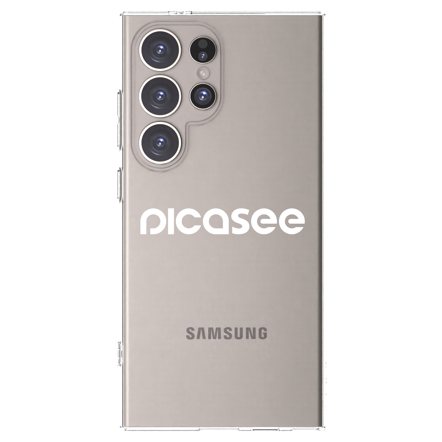 Picasee silikonowe przeźroczyste etui na Samsung Galaxy S24 Ultra S928B 5G - Picasee - new logo - white