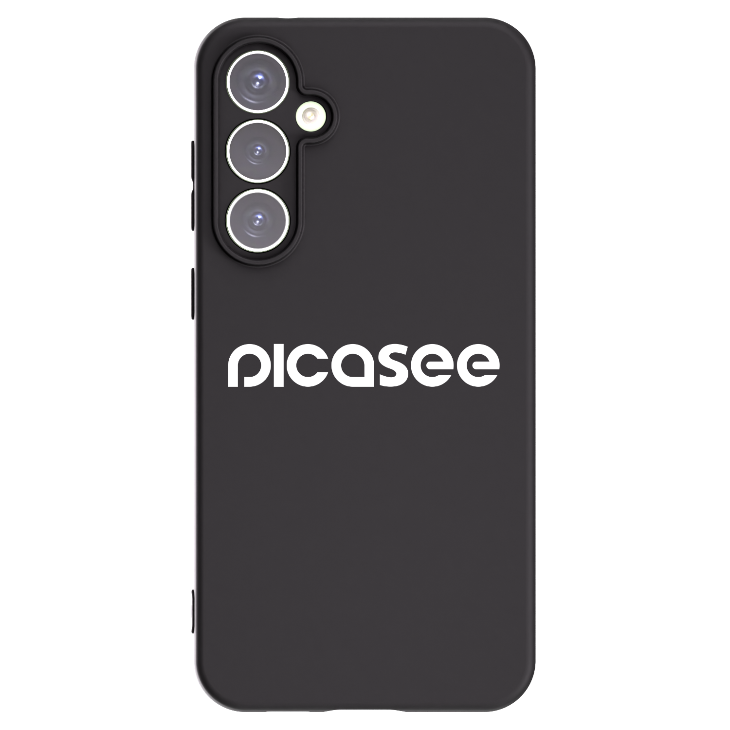 Picasee silikonowe czarne etui na Samsung Galaxy S23 FE S711B - Picasee - new logo - white