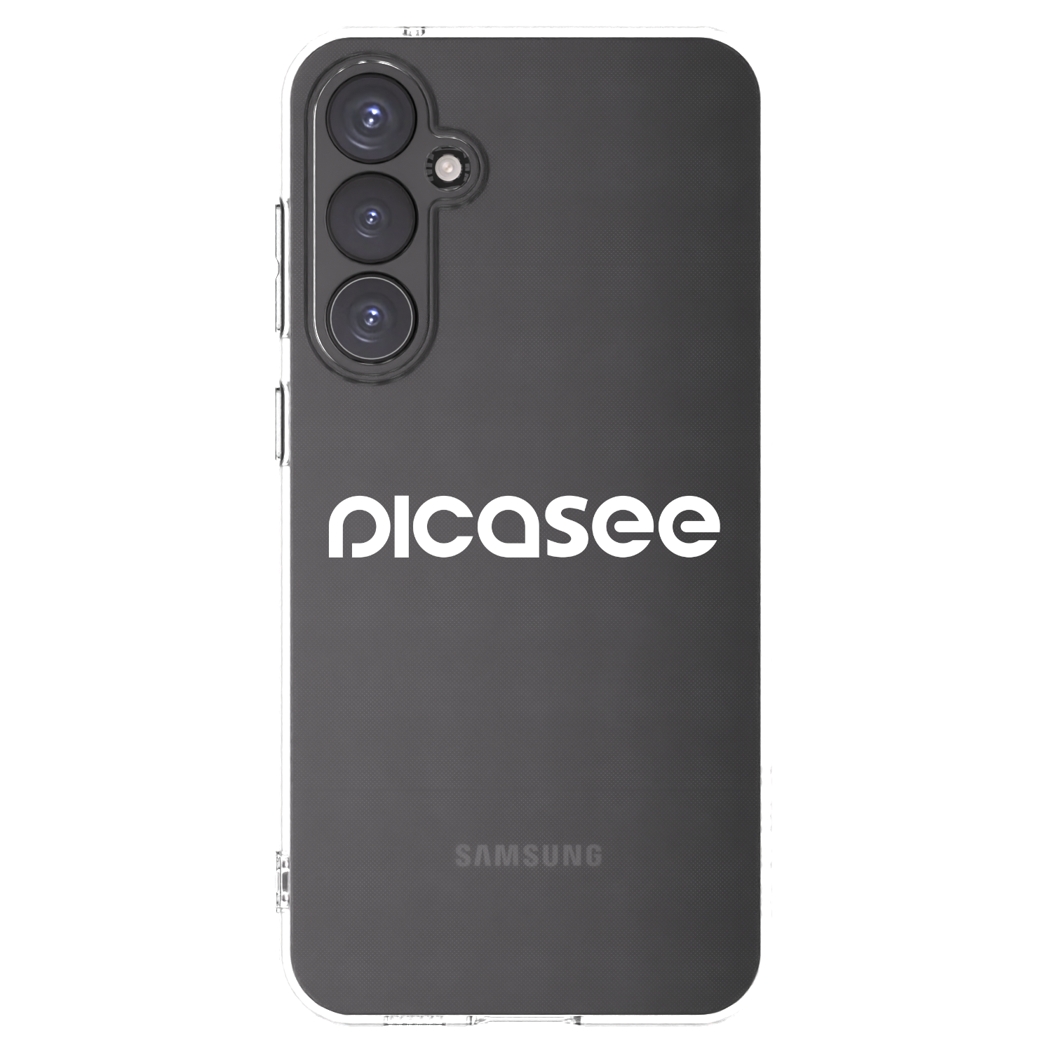 Picasee silikonowe przeźroczyste etui na Samsung Galaxy S23 FE S711B - Picasee - new logo - white