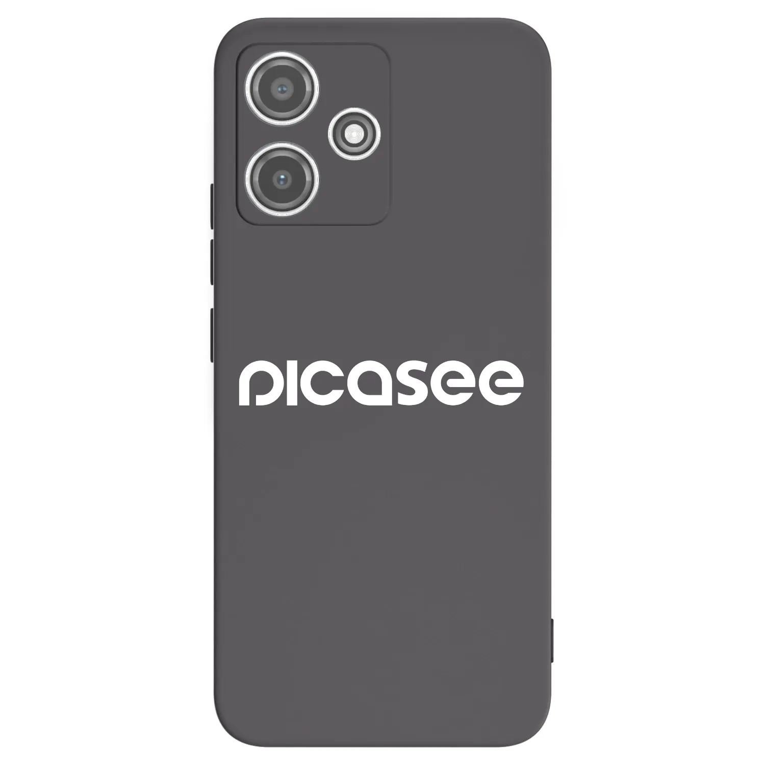 Picasee silikonowe czarne etui na Xiaomi Redmi 12 5G - Picasee - new logo - white