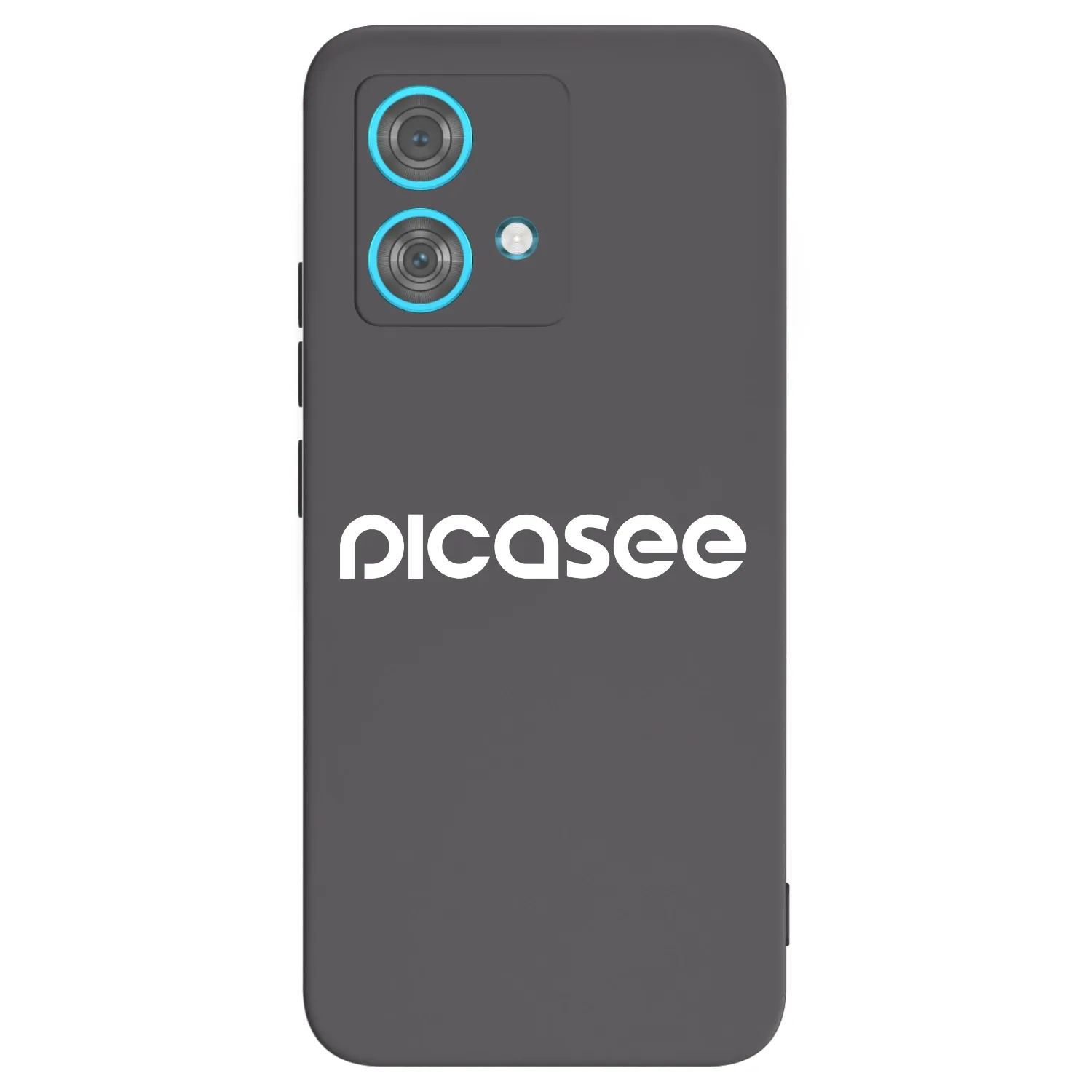 Picasee silikonowe czarne etui na Motorola Edge 40 Neo - Picasee - new logo - white