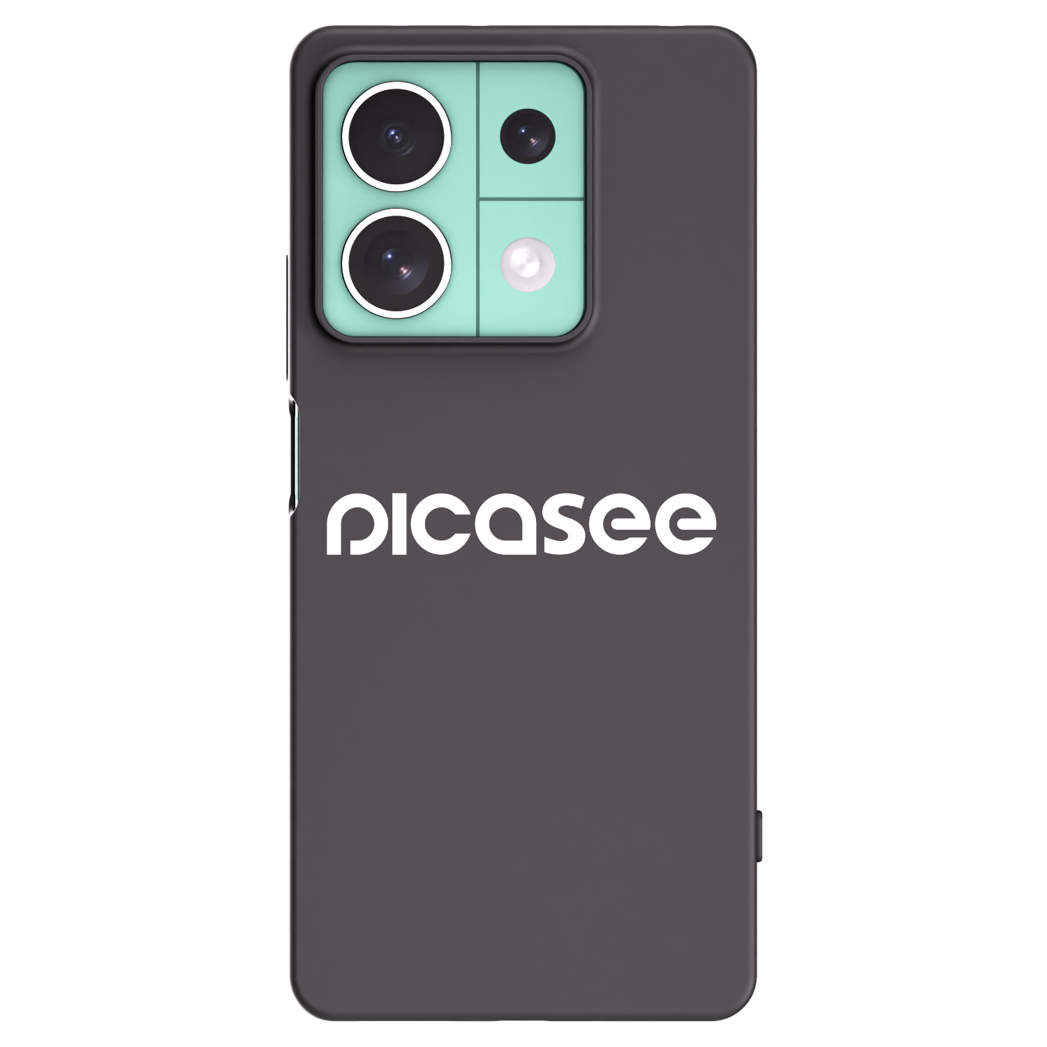 Picasee silikonowe czarne etui na Xiaomi Redmi Note 13 5G - Picasee - new logo - white