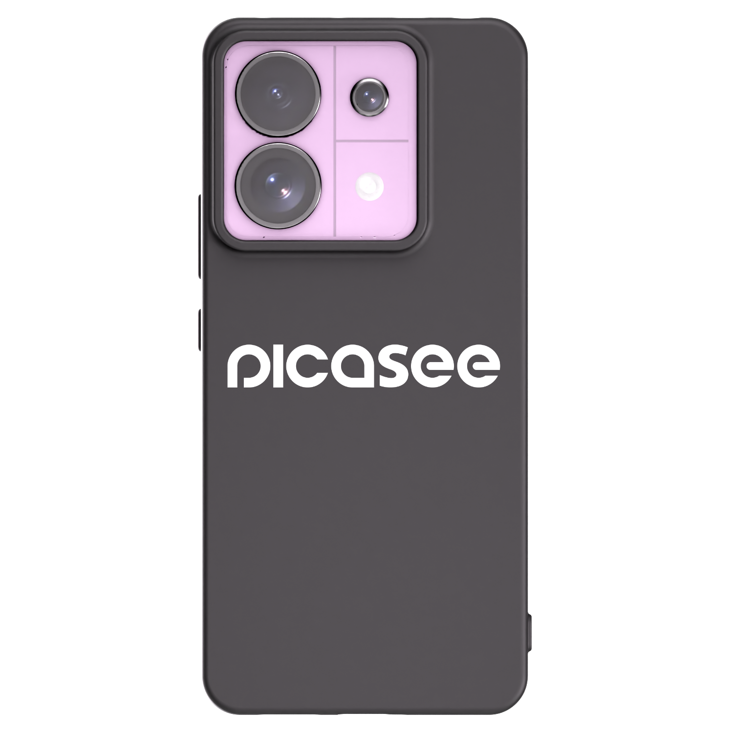 Picasee silikonowe czarne etui na Xiaomi Redmi Note 13 Pro 5G - Picasee - new logo - white
