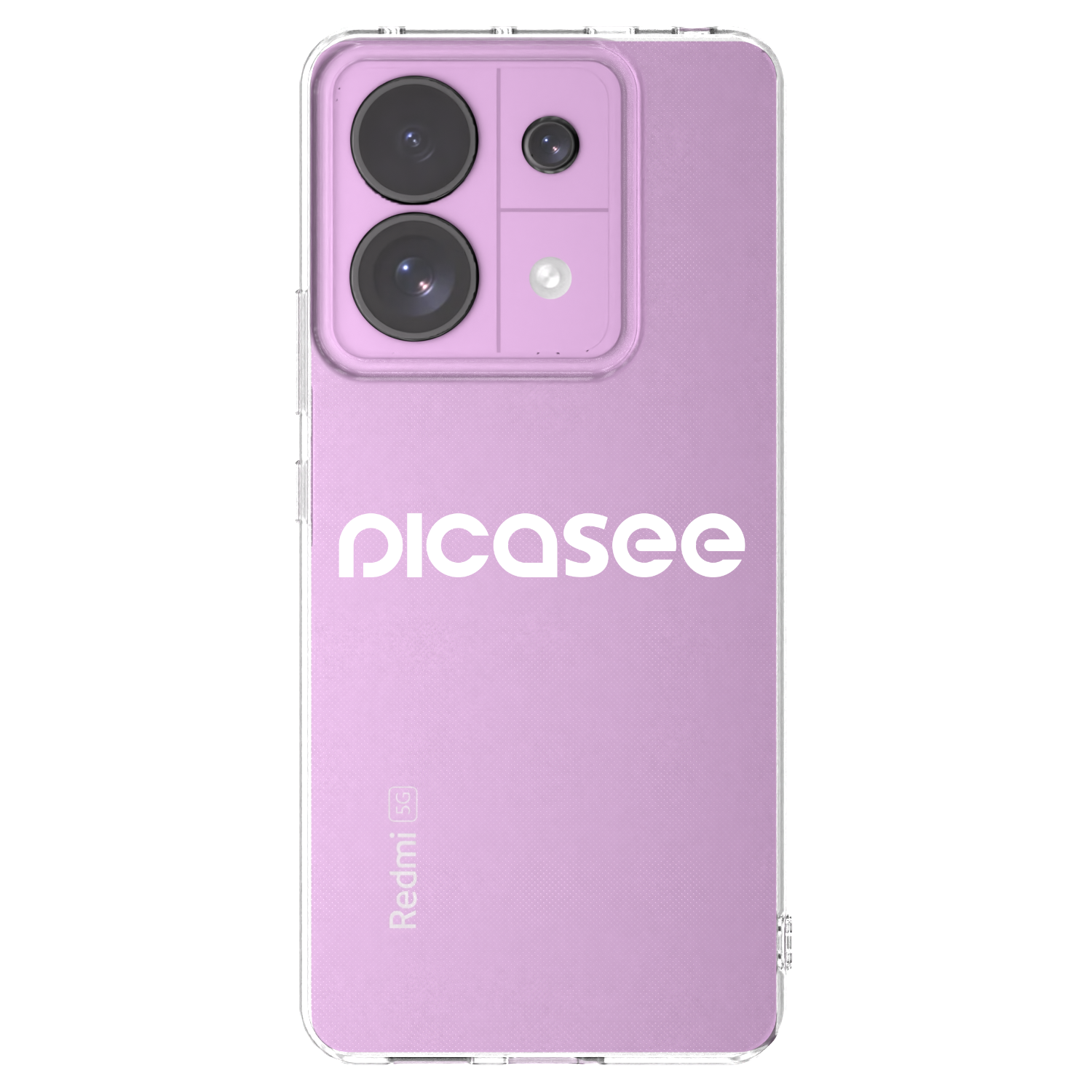 Picasee silikonowe przeźroczyste etui na Xiaomi Redmi Note 13 Pro 5G - Picasee - new logo - white