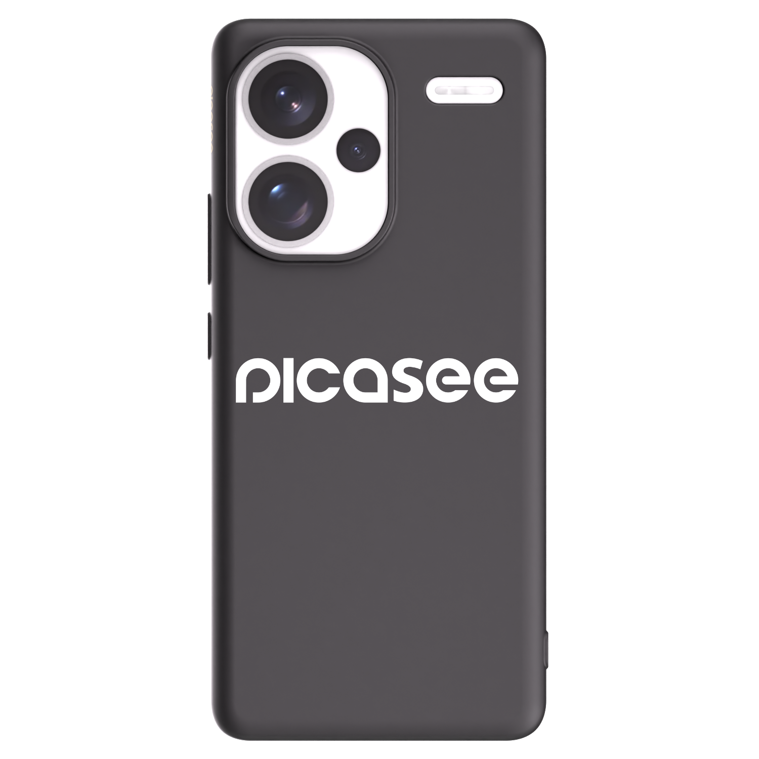Picasee silikonowe czarne etui na Xiaomi Redmi Note 13 Pro+ 5G - Picasee - new logo - white