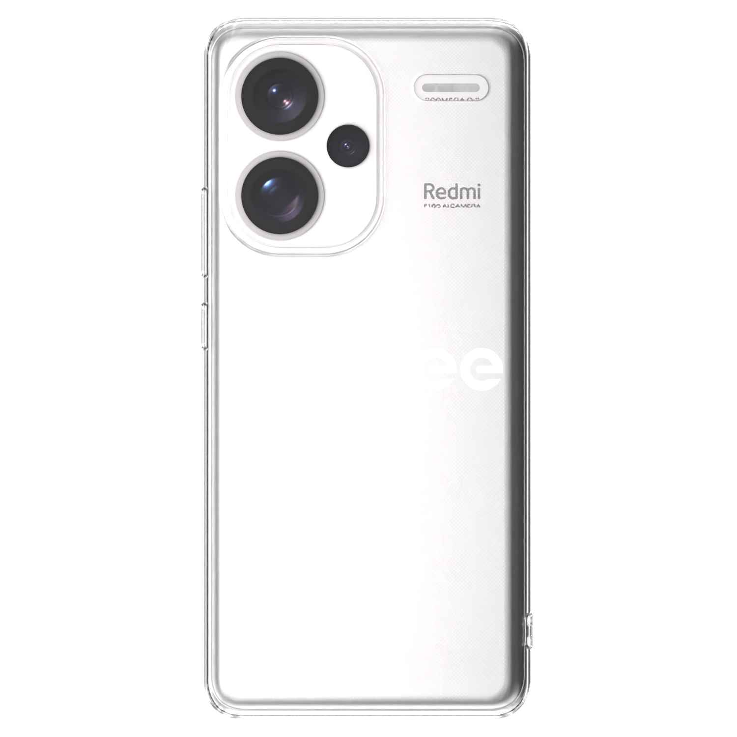 Picasee silikonowe przeźroczyste etui na Xiaomi Redmi Note 13 Pro+ 5G - Picasee - new logo - white