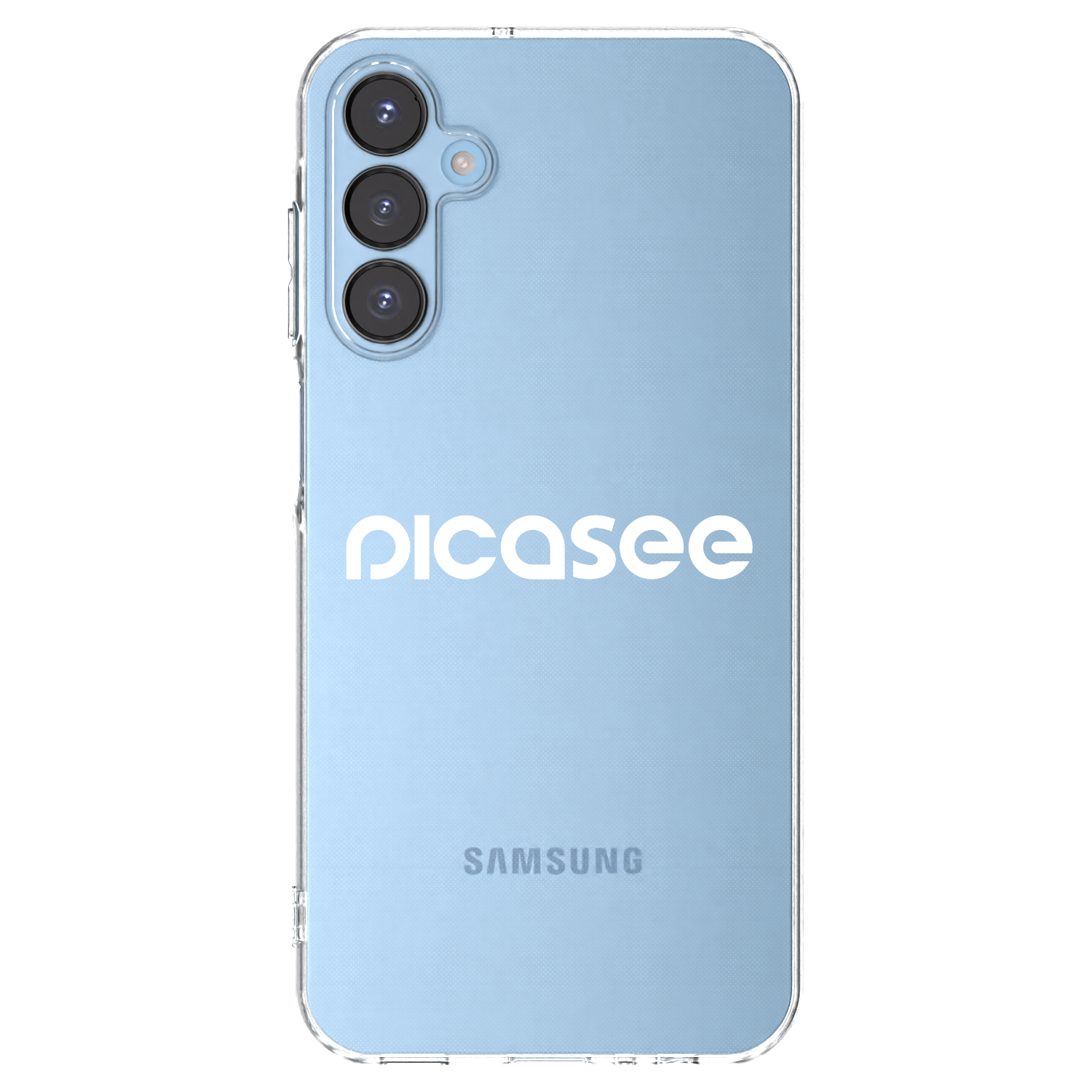 Picasee silikonowe przeźroczyste etui na Samsung Galaxy A15 A156B 5G - Picasee - new logo - white