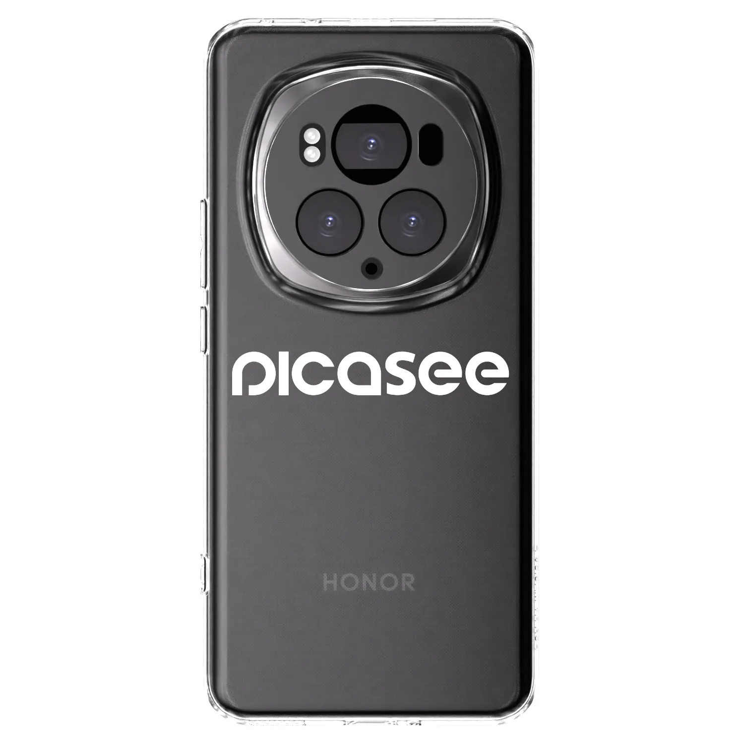 Picasee silikonowe przeźroczyste etui na Honor Magic6 Pro - Picasee - new logo - white