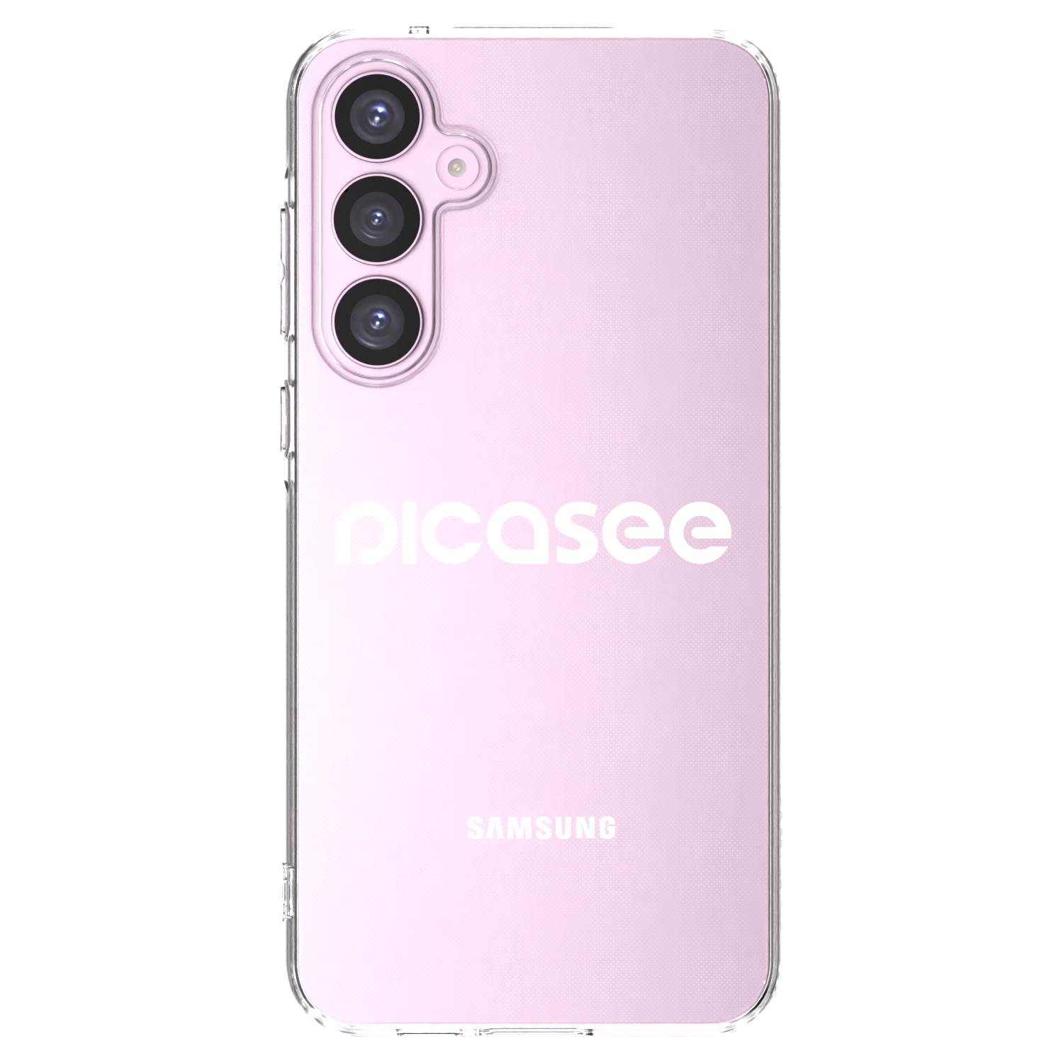 Picasee silikonowe przeźroczyste etui na Samsung Galaxy A55 5G A556B - Picasee - new logo - white