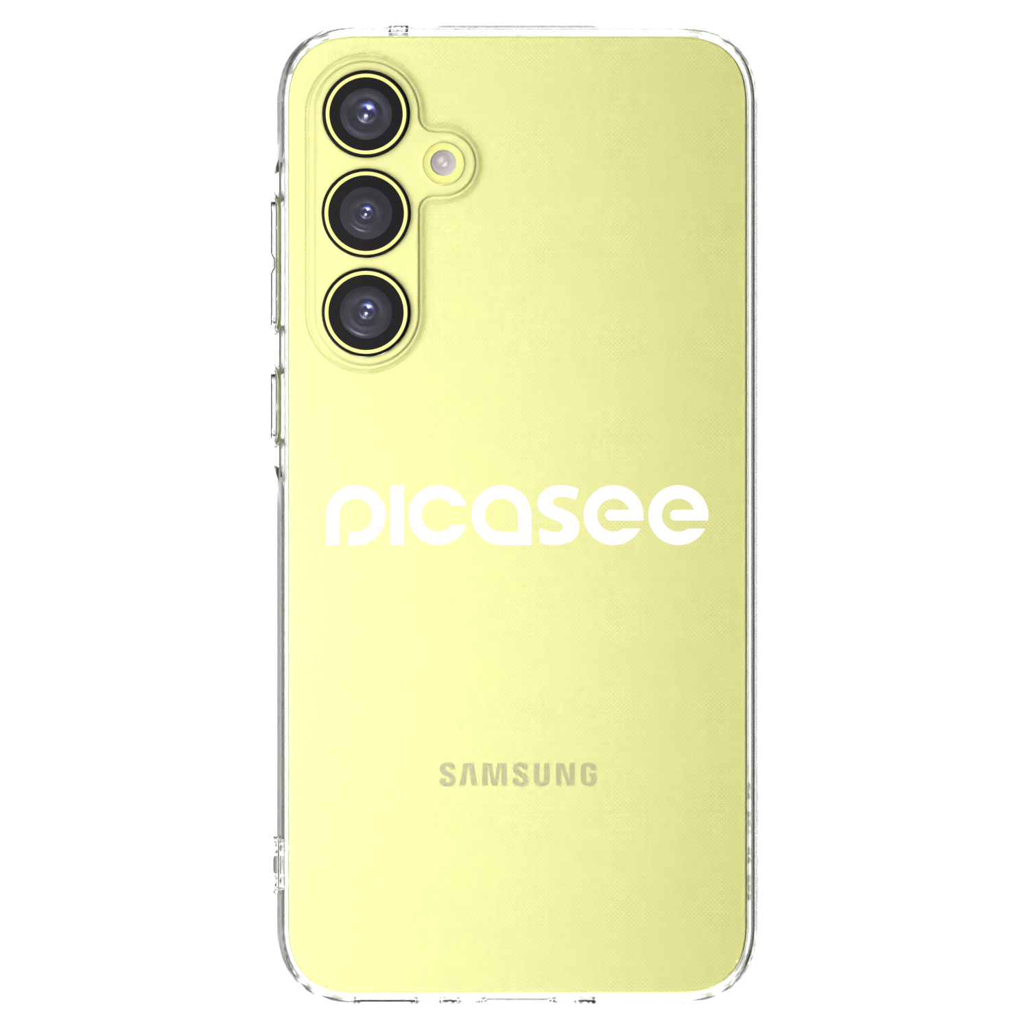 Picasee silikonowe przeźroczyste etui na Samsung Galaxy A35 5G A356B - Picasee - new logo - white