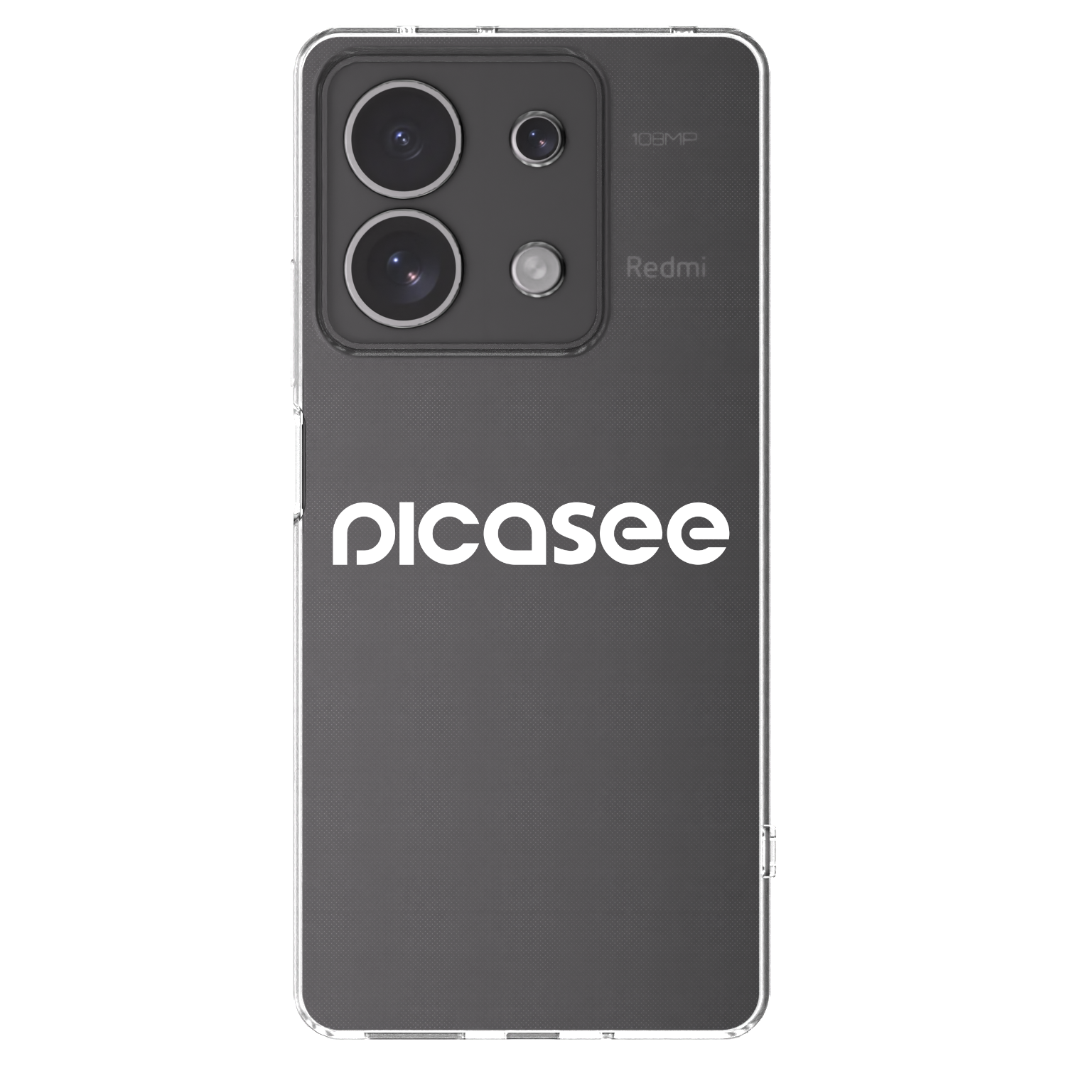 Picasee silikonowe przeźroczyste etui na Xiaomi Redmi Note 13 4G - Picasee - new logo - white