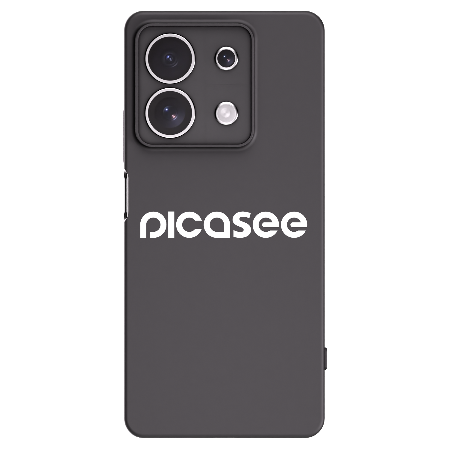 Picasee silikonowe czarne etui na Xiaomi Redmi Note 13 4G - Picasee - new logo - white