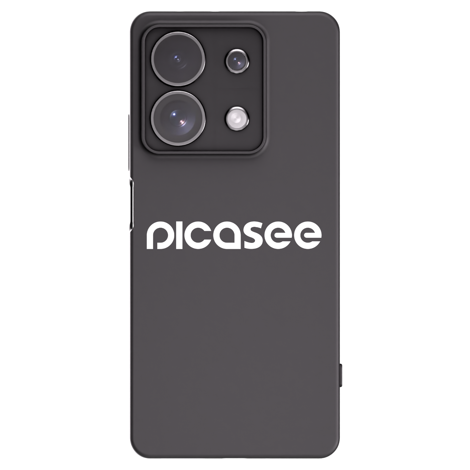Picasee silikonowe czarne etui na Xiaomi Redmi Note 13 Pro 4G - Picasee - new logo - white