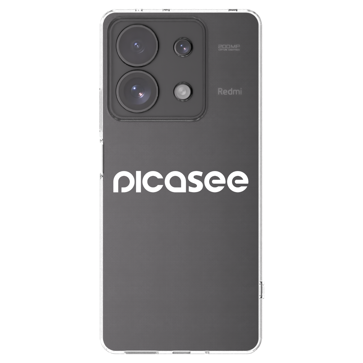 Picasee silikonowe przeźroczyste etui na Xiaomi Redmi Note 13 Pro 4G - Picasee - new logo - white