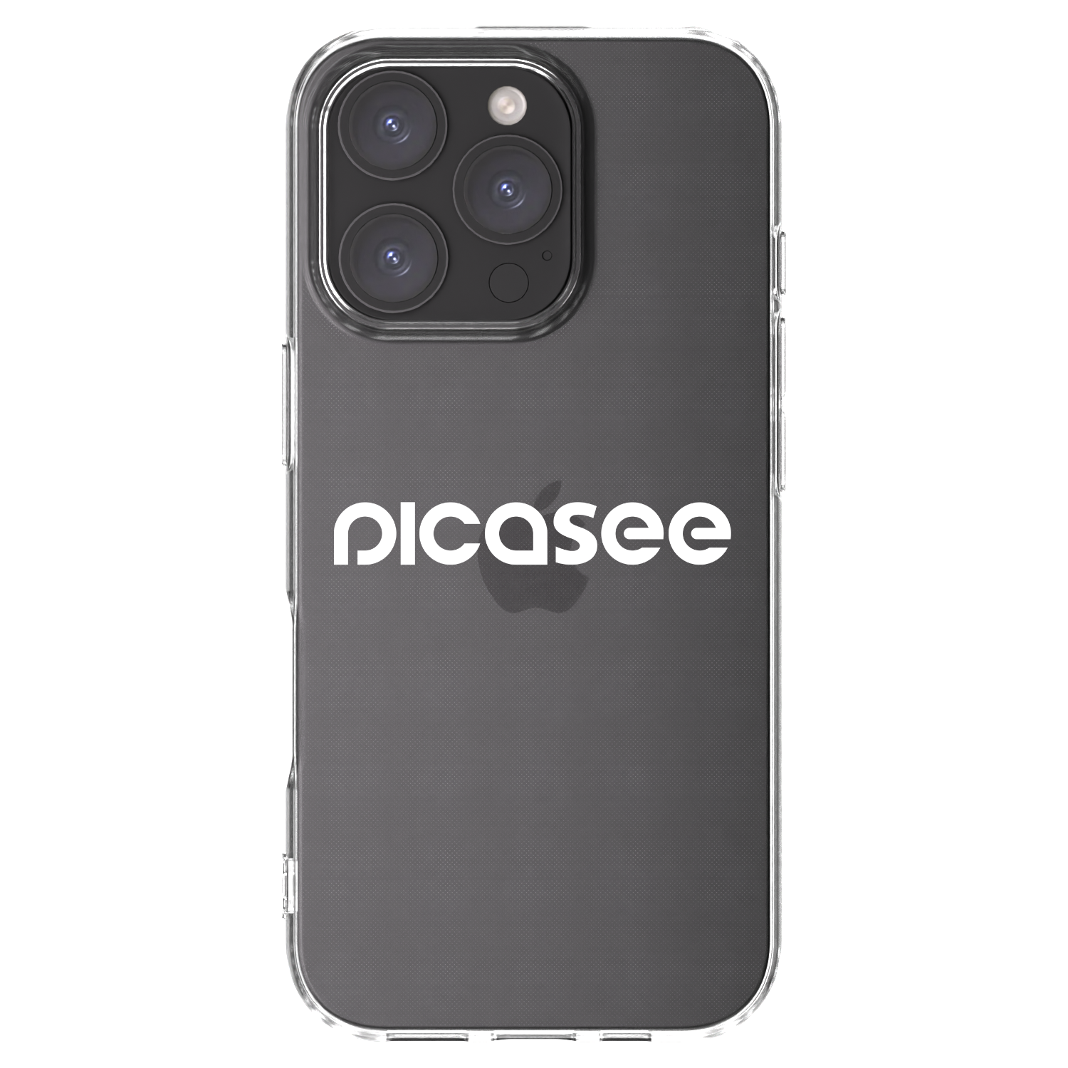 Picasee silikonowe przeźroczyste etui na Apple iPhone 16 Pro - Picasee - new logo - white