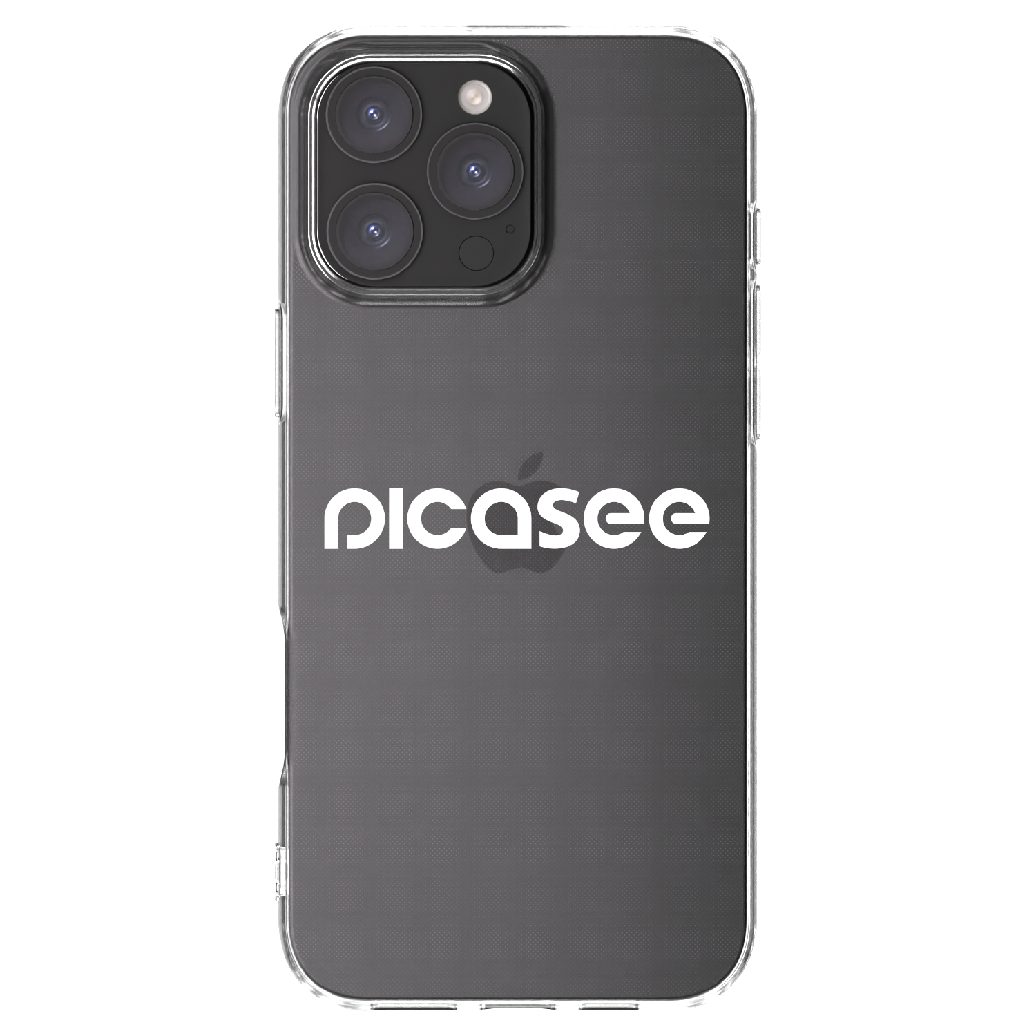 Picasee silikonowe przeźroczyste etui na Apple iPhone 16 Pro Max - Picasee - new logo - white