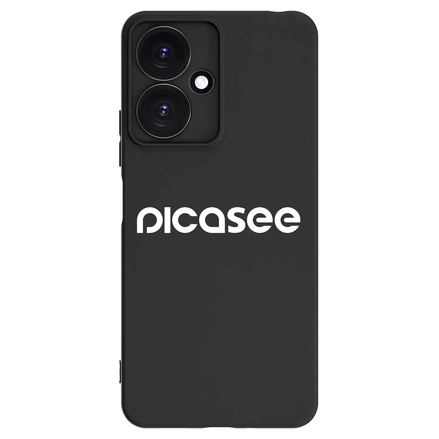 Picasee silikonowe czarne etui na Xiaomi Redmi 13C 5G - Picasee - new logo - white