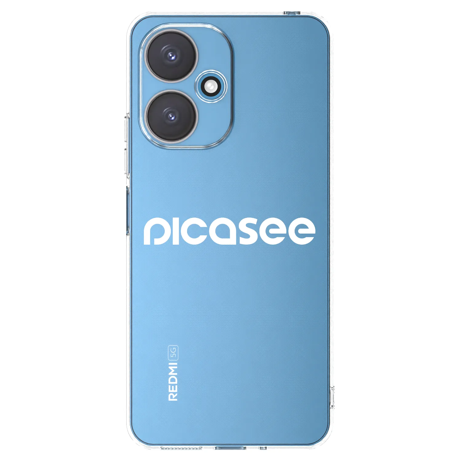 Picasee silikonowe przeźroczyste etui na Xiaomi Redmi 13C 5G - Picasee - new logo - white